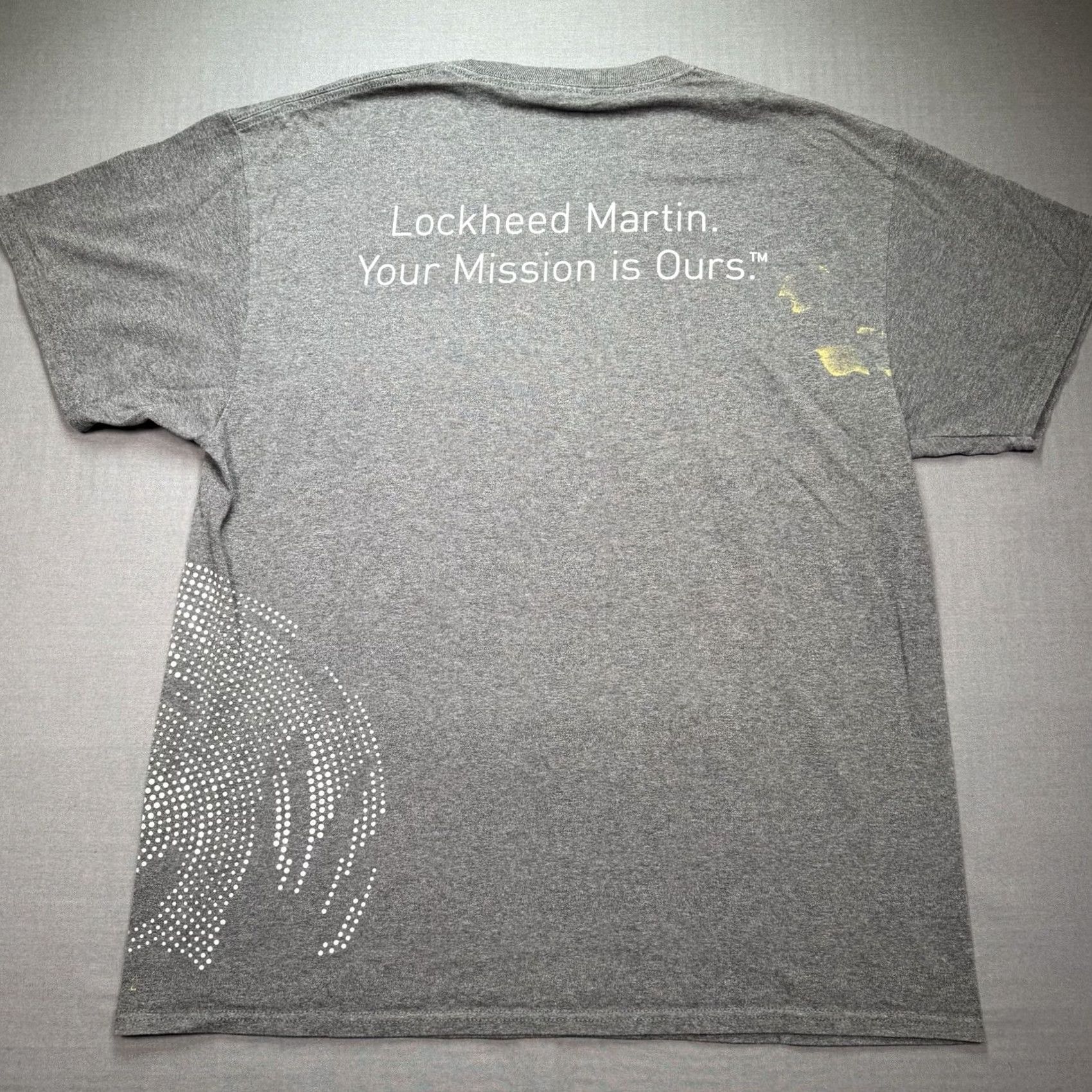 Vintage Lockheed Martin Shirt Mens L Gray Graphic Print Tee Military USA Short Sleeve Crew Neck Size US L / EU 52-54 / 3 - 6 Thumbnail