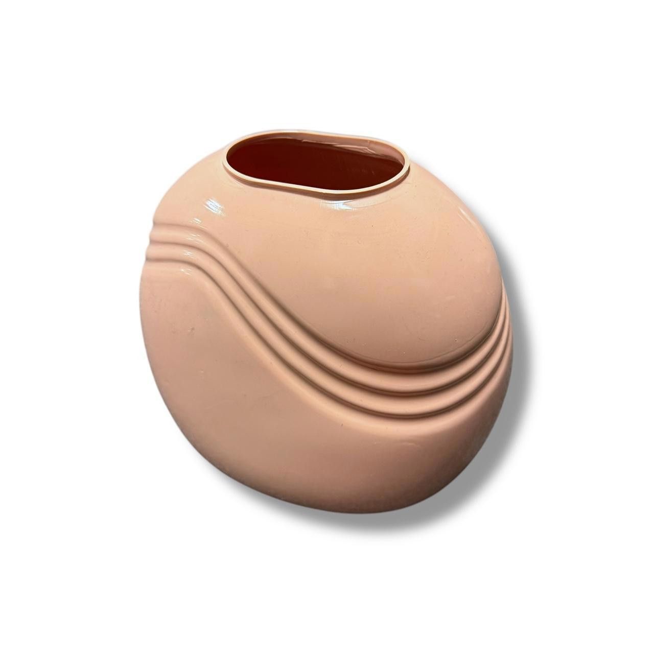 Designer Pink Plastic Round Vase Size ONE SIZE - 1 Thumbnail