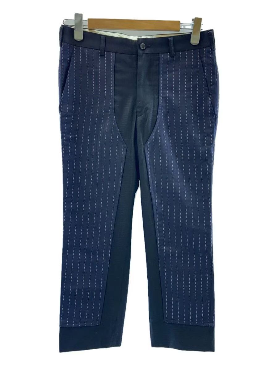 Comme des Garcons × Comme des Garcons Homme Plus Striped Patch Pants Size US 31 - 1 Thumbnail