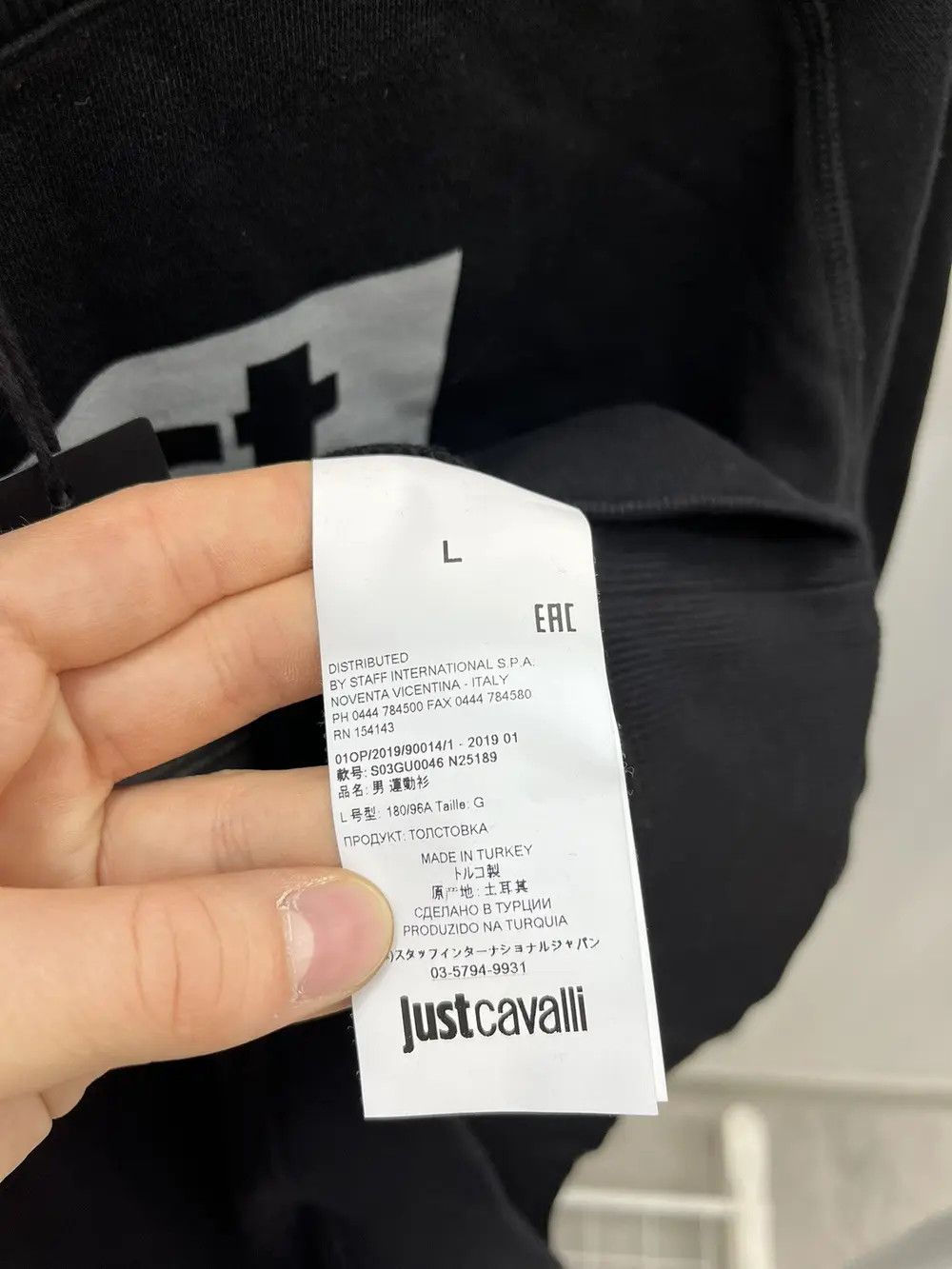 Just Cavalli Just Cavalli Cotton Logo Sweatshirt Size US L / EU 52-54 / 3 - 4 Thumbnail