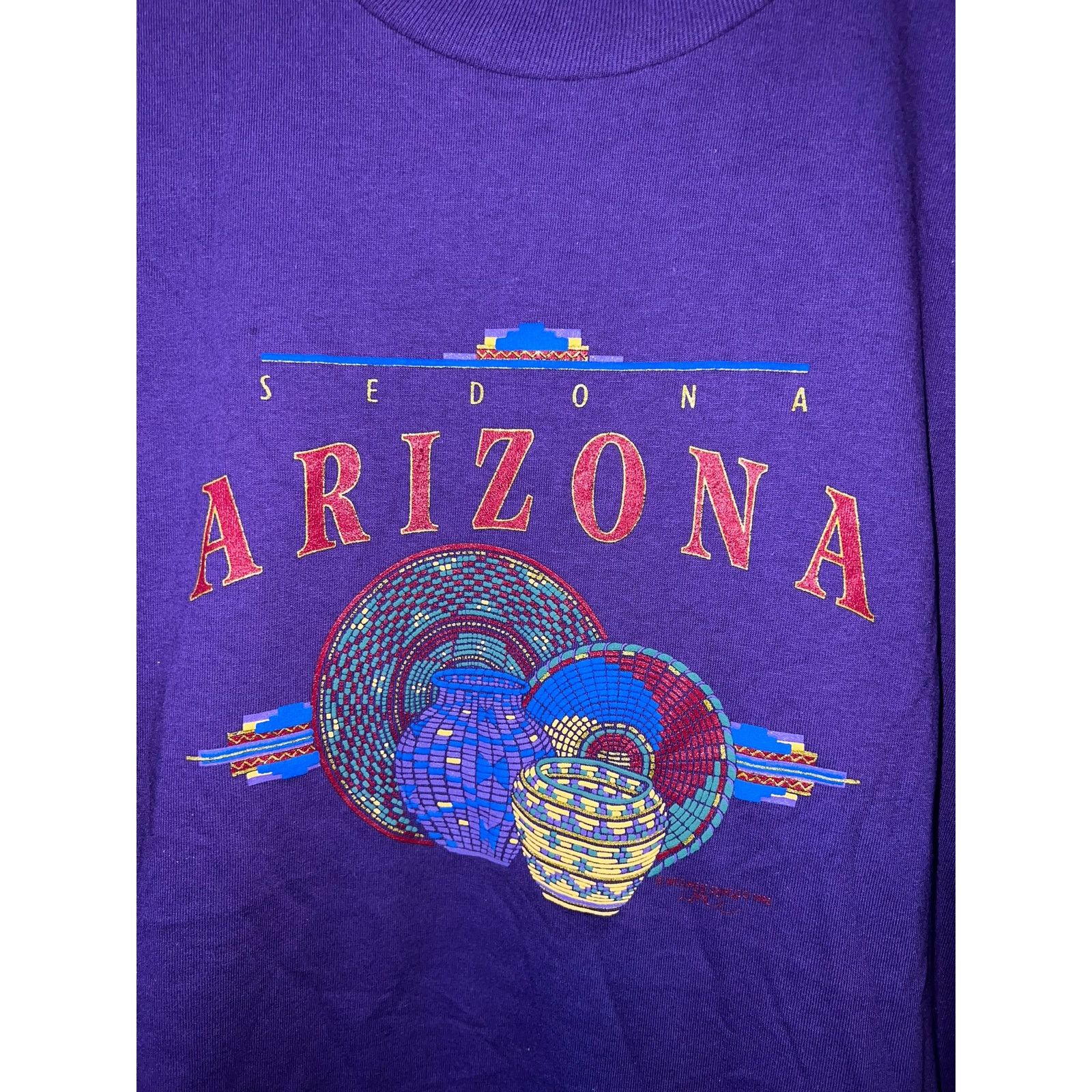 Jerzees Vintage Sedona Native American Shirt Arizona Tee VTG 90s L Size US L / EU 52-54 / 3 - 2 Thumbnail