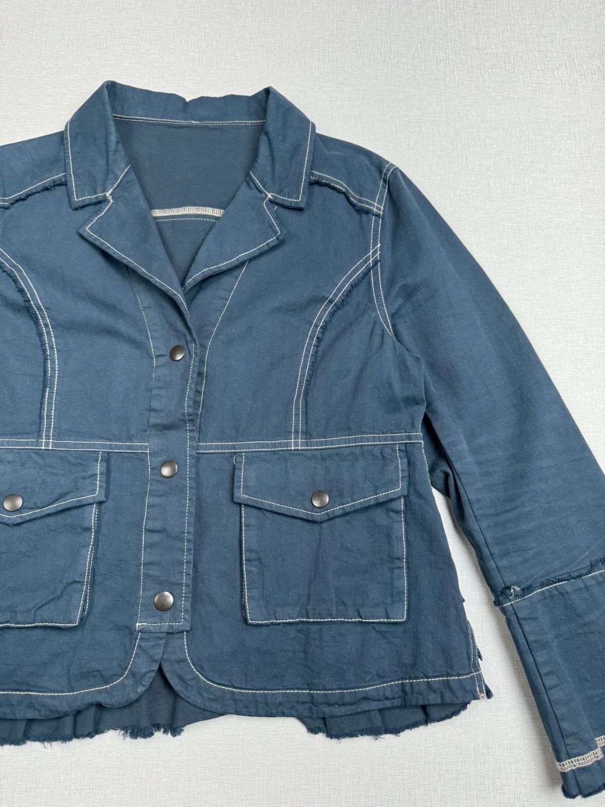 If Six Was Nine Women’s Vintage Cropped Y2K Jacket size M Size M / US 6-8 / IT 42-44 - 3 Thumbnail