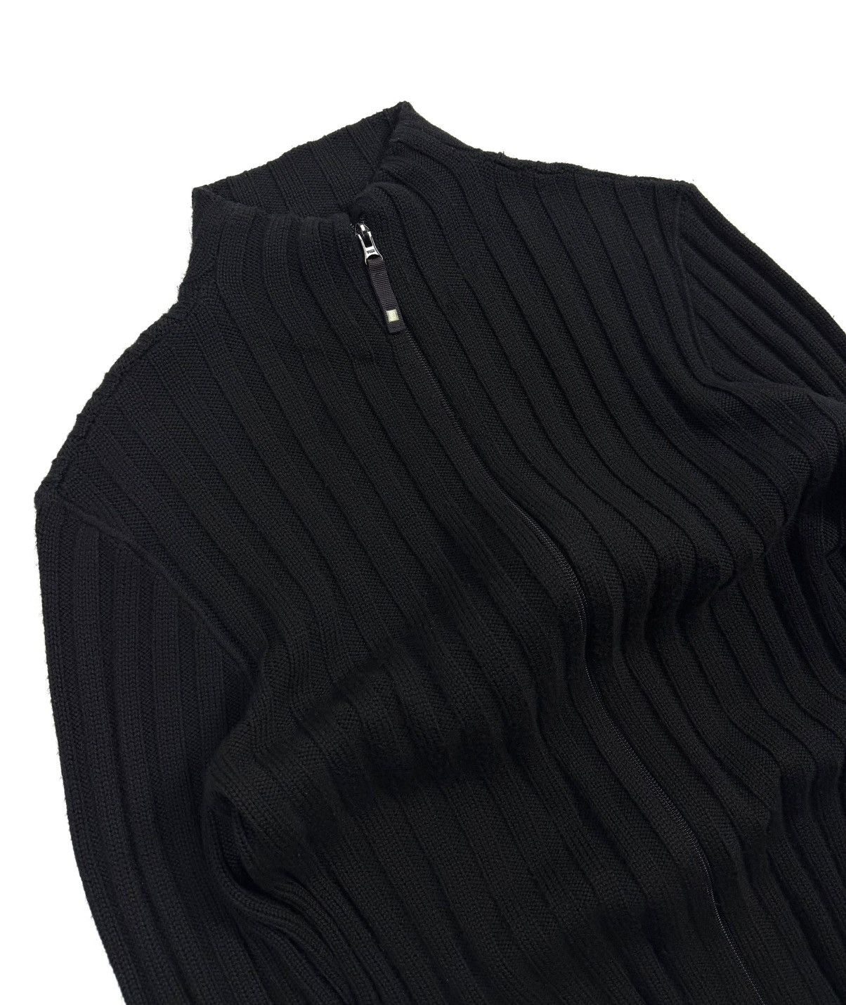 Armani Armani Jeans Y2K Full Zip Wool Blend Knit SweaterAvant Garde Size US M / EU 48-50 / 2 - 9 Thumbnail
