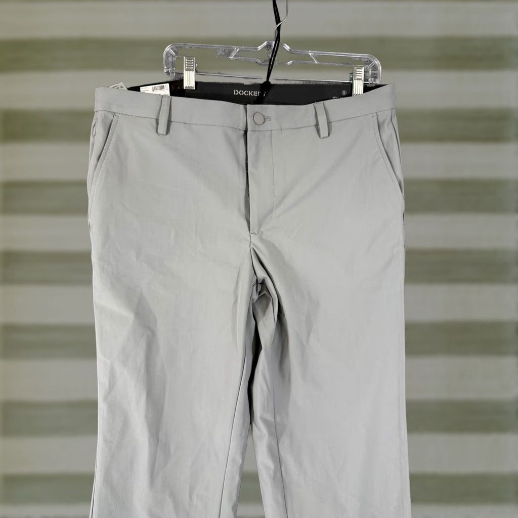 Dockers DOCKERS Slim Chino Pants Mens 36X30 Gray Size US 36 / EU 52 - 1 Thumbnail