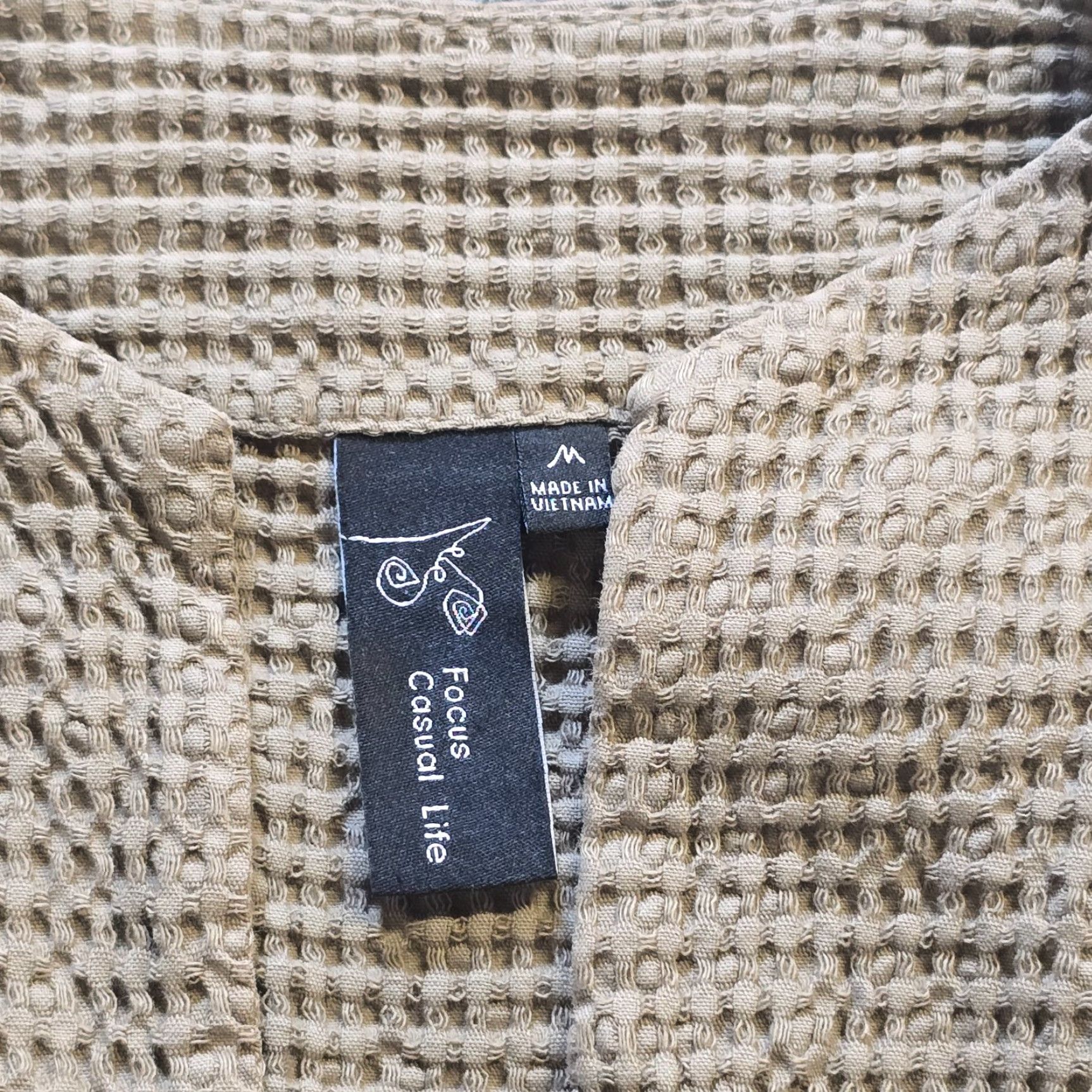 Alife Focus Casual Life Jacket Womens Size Medium Gray Tan Texture Thermal Lagenlook Size M / US 6-8 / IT 42-44 - 3 Thumbnail