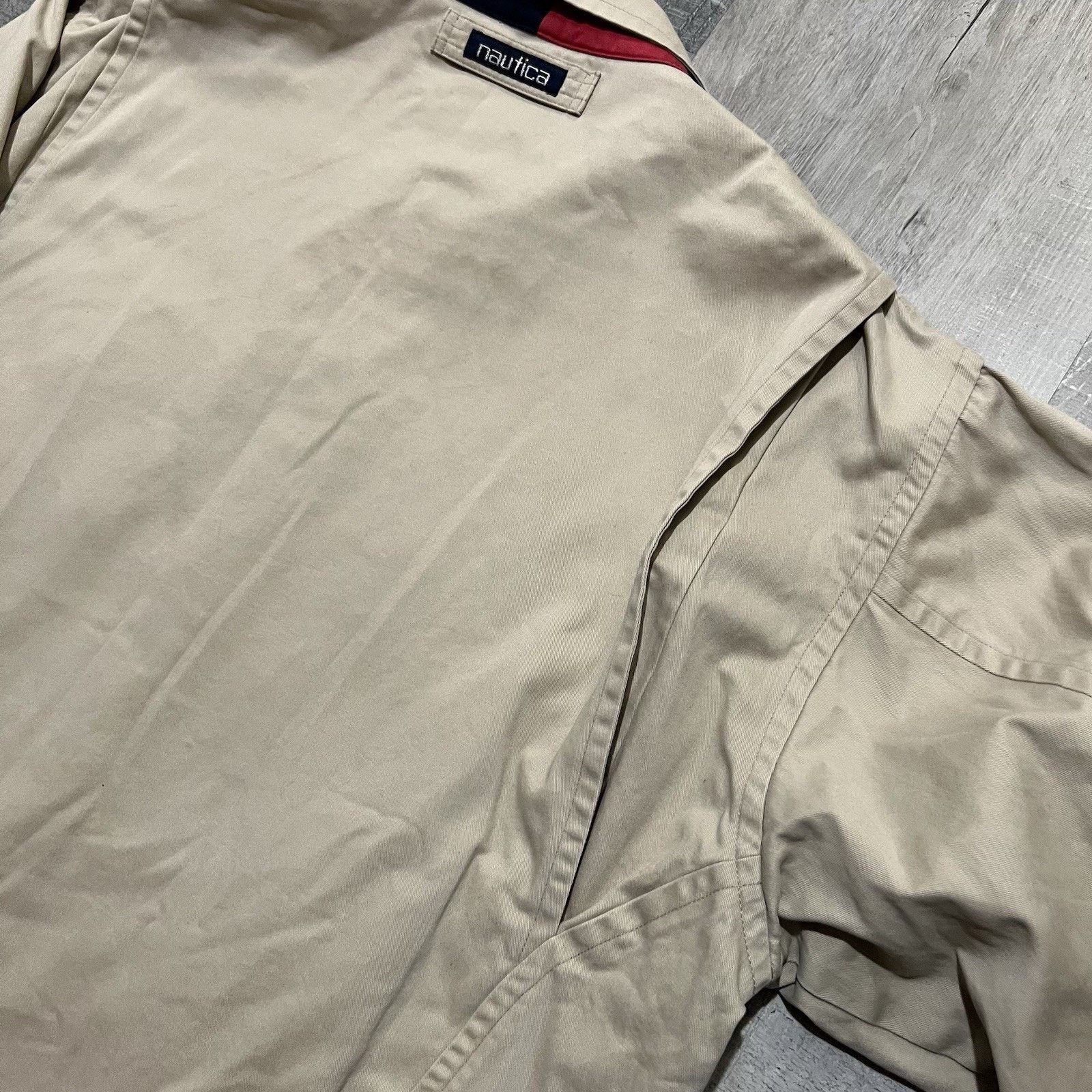 Nautica VTG Nautica Bi Swing Bomber Jacket 90s Beige Multicolor Size US L / EU 52-54 / 3 - 7 Thumbnail