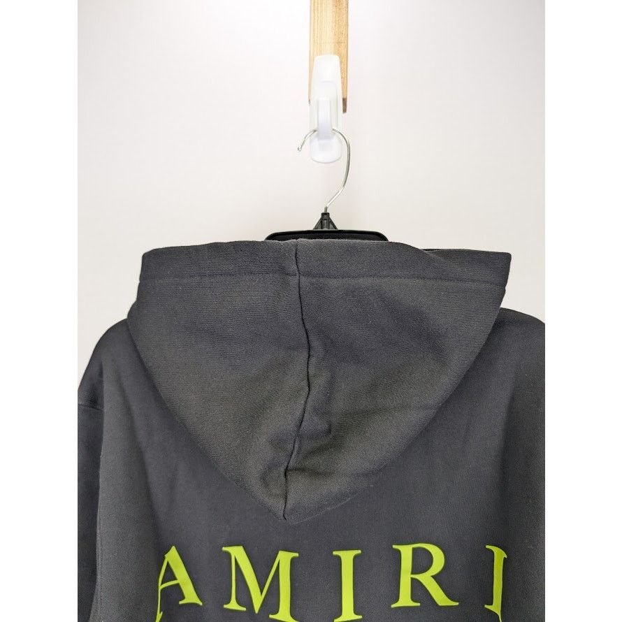 Amiri o1rshd1 Q:4 / MA Logo Hoodie in Black/Lime Size US M / EU 48-50 / 2 - 14 Thumbnail