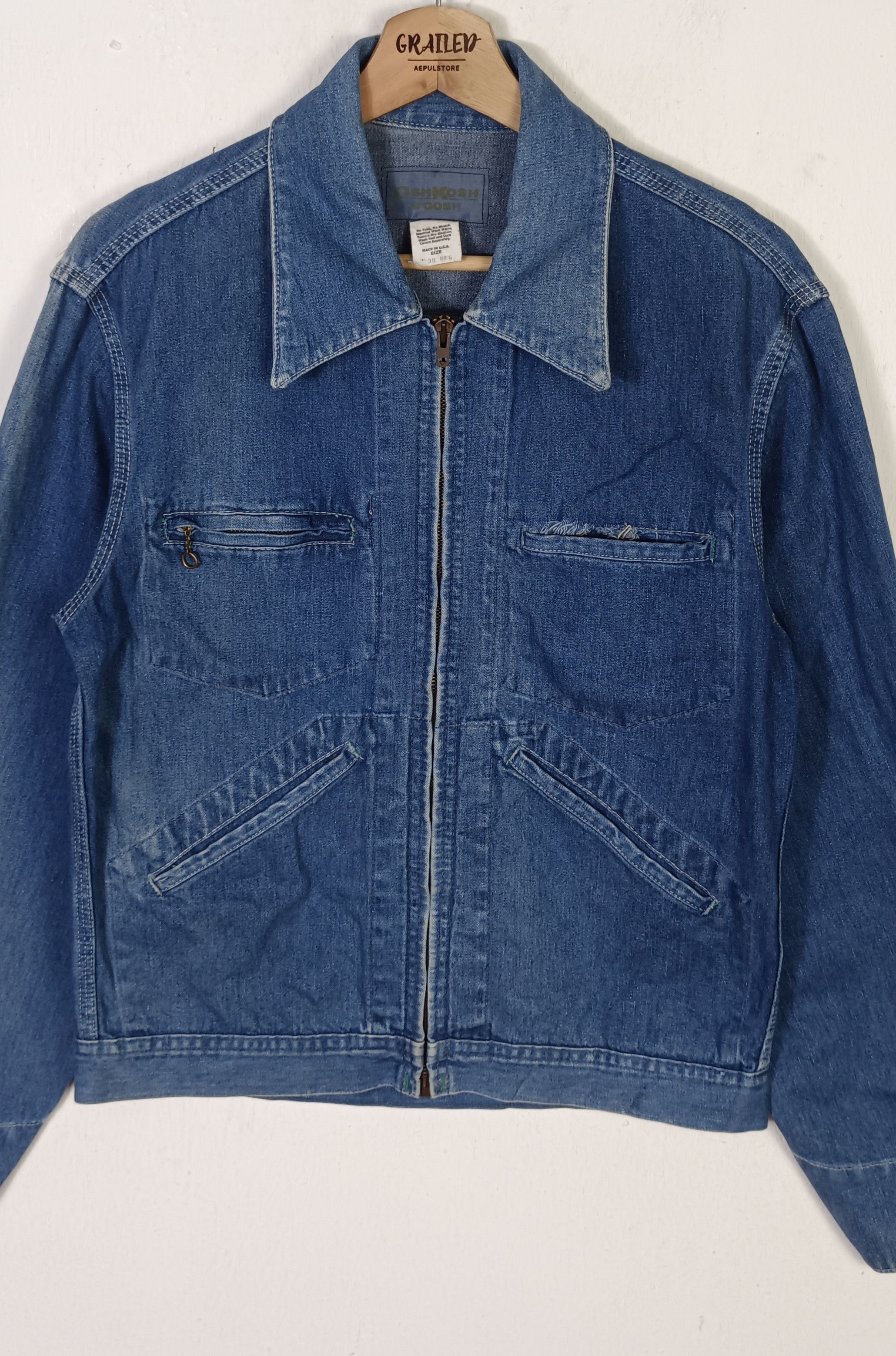 Oshkosh 70/80s Oshkosh B'GOSH Denim Jacket USA Size US M / EU 48-50 / 2 - 3 Thumbnail