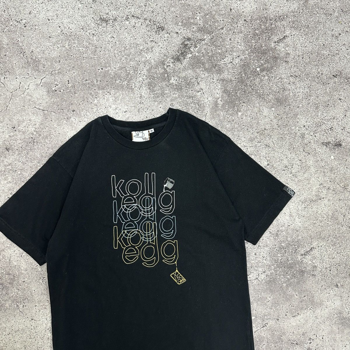 Vintage Vintage 00s Koll Egg Paint tee streetwear y2k heavyweight Size US M / EU 48-50 / 2 - 2 Thumbnail
