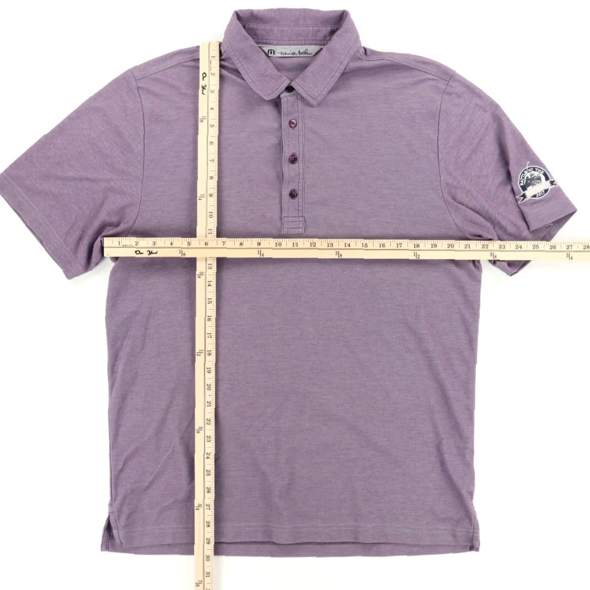 TravisMathew Travis Mathew Battle at the Bridges Cotton Blend Polo Shirt Purple Men's L Size US L / EU 52-54 / 3 - 3 Thumbnail