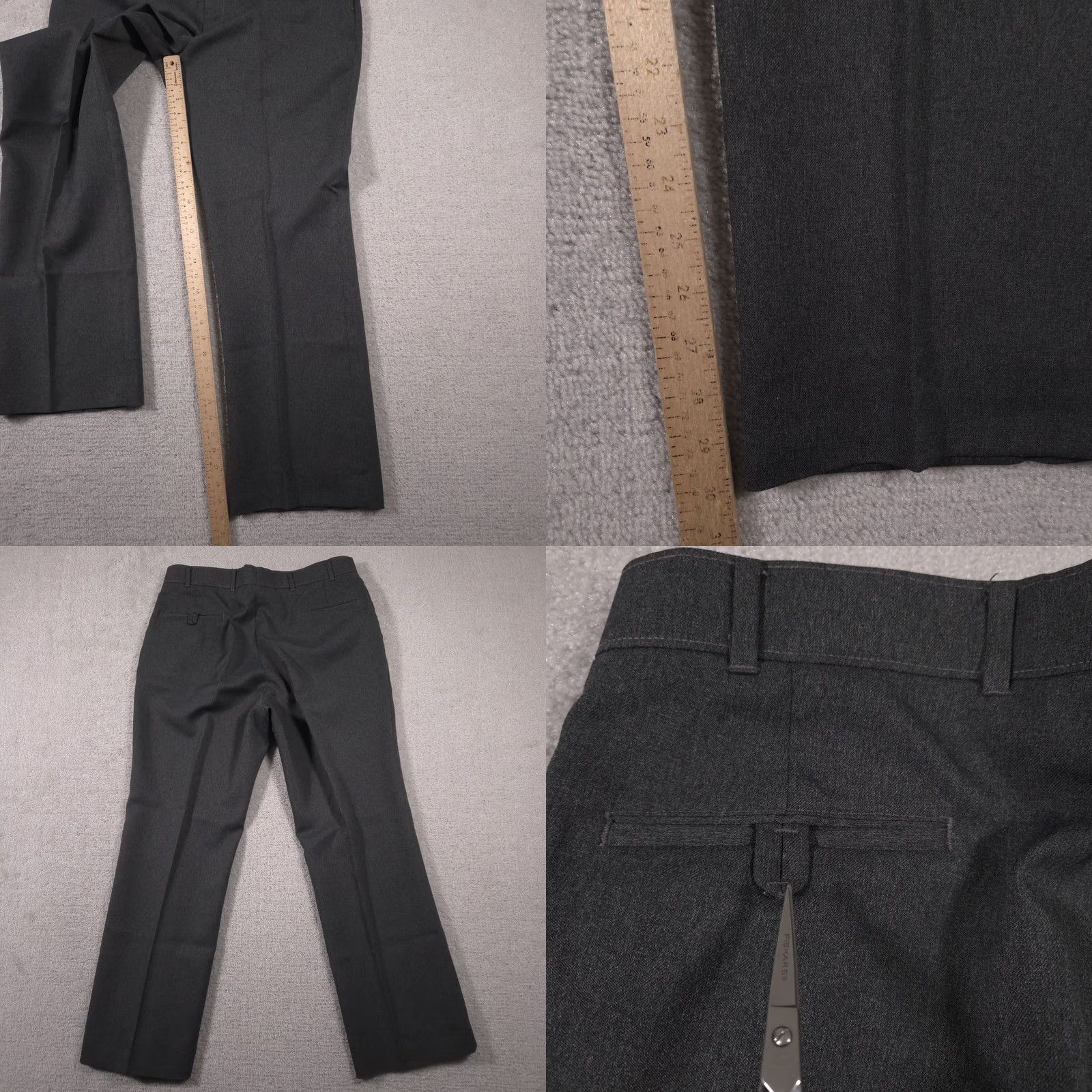 Vintage VINTAGE Montgomery Ward Dress Pants Mens 36x30 Gray Slacks Chinos 38 Inseam 30 Straight Classic 90s Mens Pants Size US 36 / EU 52 - 8 Thumbnail