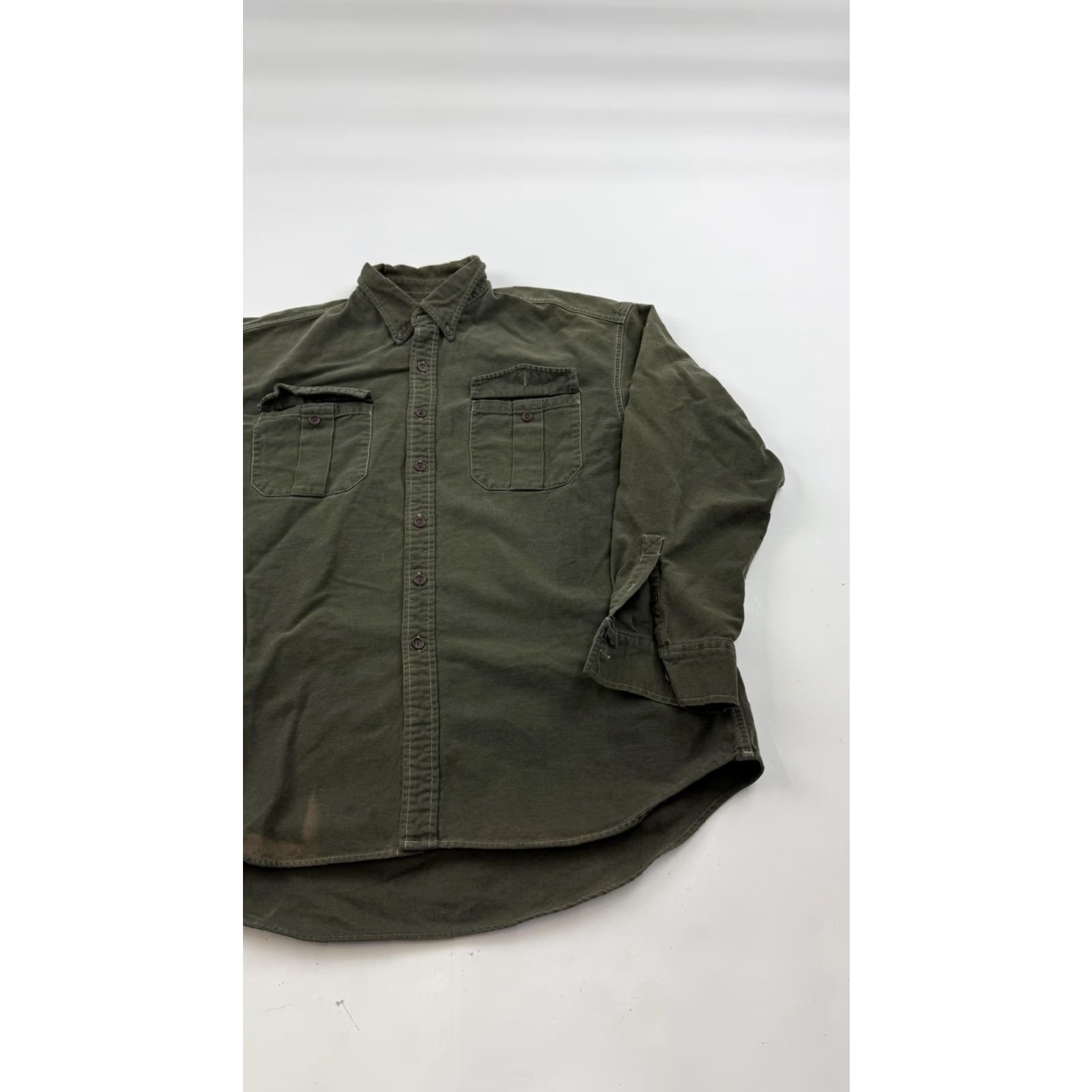 Gap VINTAGE Gap Shirt Mens XL Green Button-Up Chest Pockets Workwear Outdoor 90s Mens XL Green Button-Front Shirt Size US XL / EU 56 / 4 - 2 Thumbnail