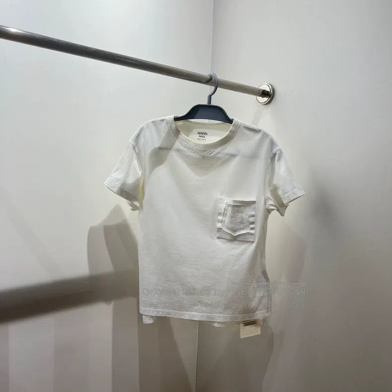 Hermes Hermes Solid Color Chest Pocket Embroidered Casual Short S Size XS / US 0-2 / IT 36-38 - 1 Thumbnail