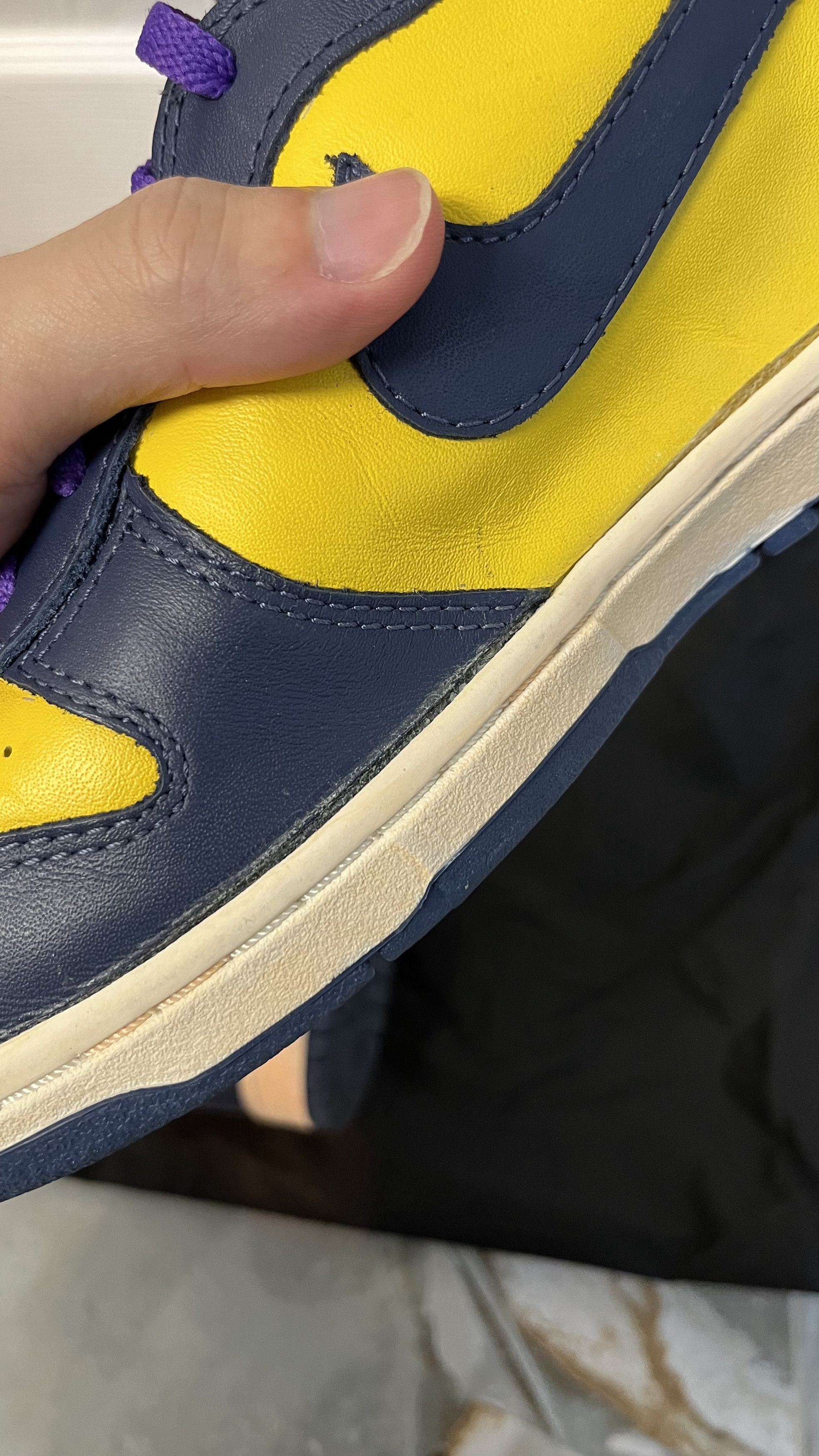 Nike Nike Dunk High QK VNTG Michigan 2007 Size US 9.5 / EU 42-43 - 8 Thumbnail