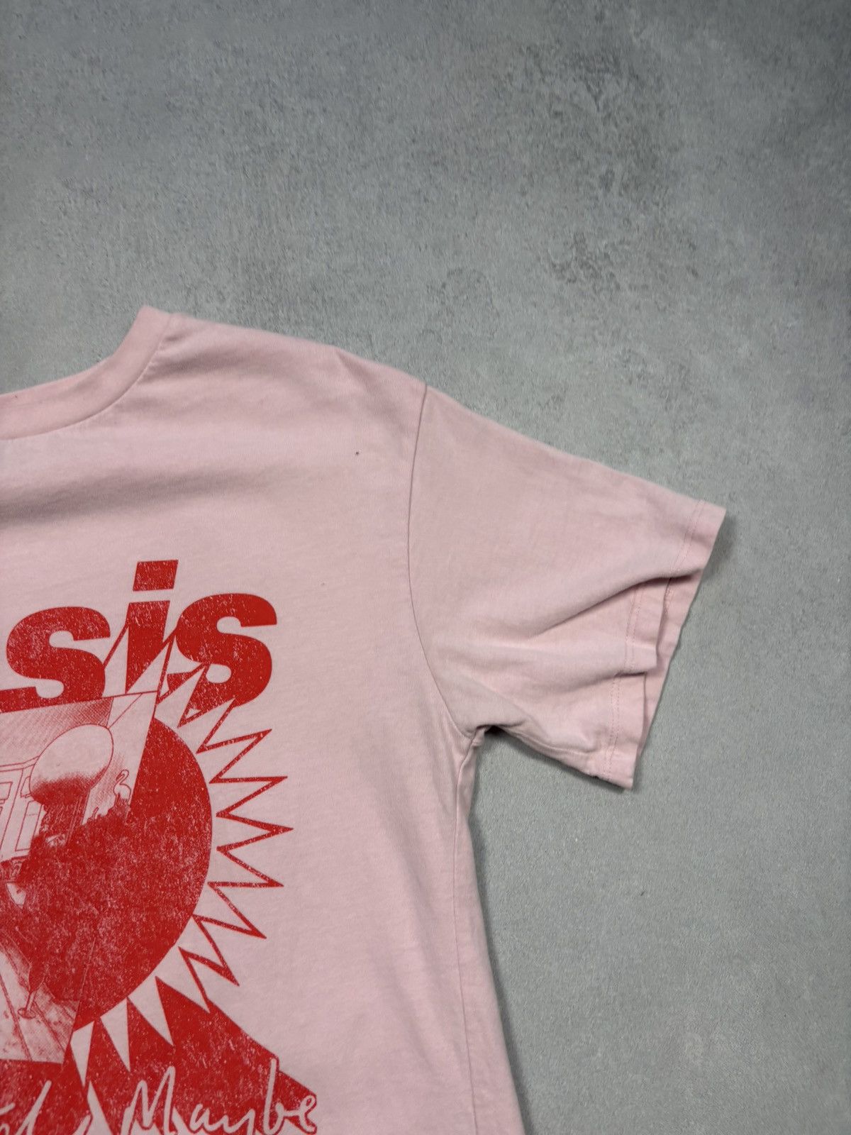 Band Tees Oasis Definitely Maybe Debut Album Pink Band T-Shirt 2025 S Size US S / EU 44-46 / 1 - 2 Thumbnail