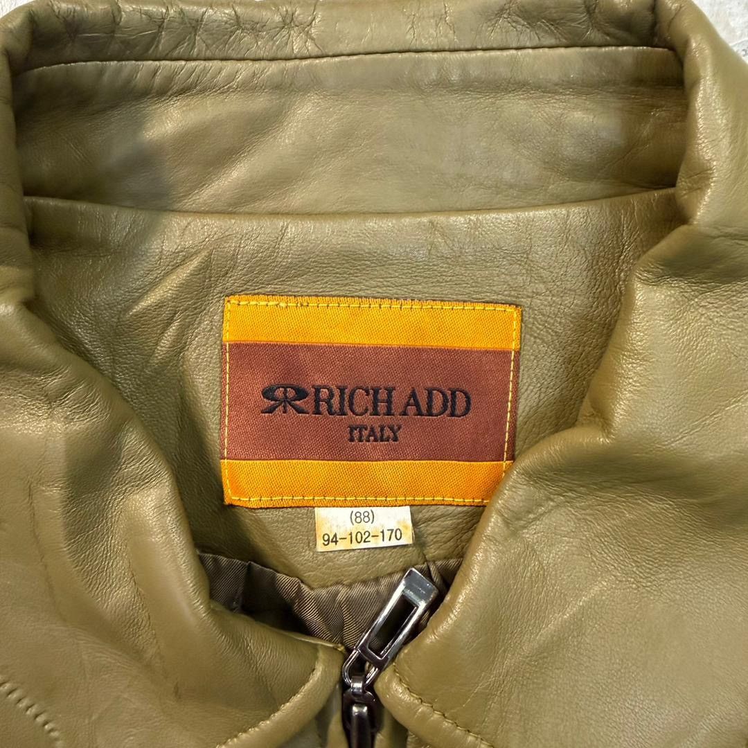 Leather Vintage RICH ADD Italy 2002 Leather Jacket Size US M / EU 48-50 / 2 - 6 Thumbnail