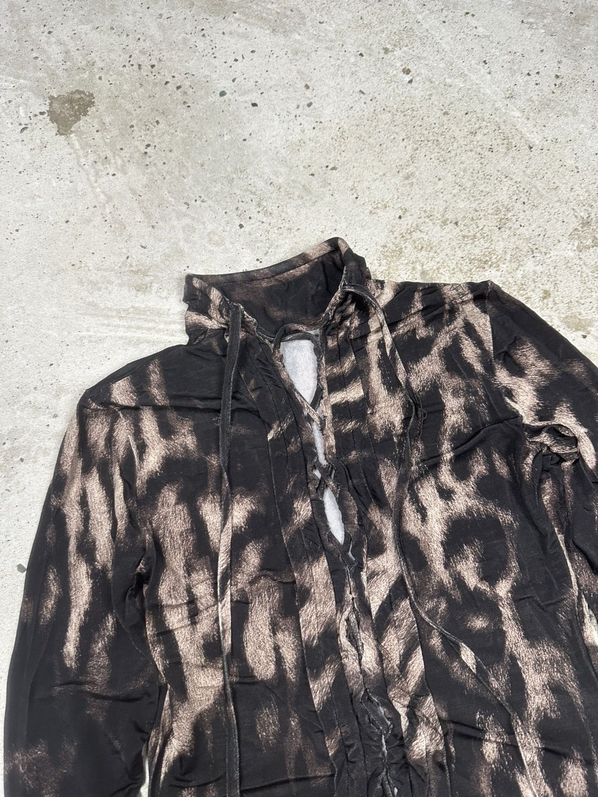 Just Cavalli Vintage 2000s Just Cavalli Animal Print Corset Style Shirt Size S / US 4 / IT 40 - 8 Thumbnail