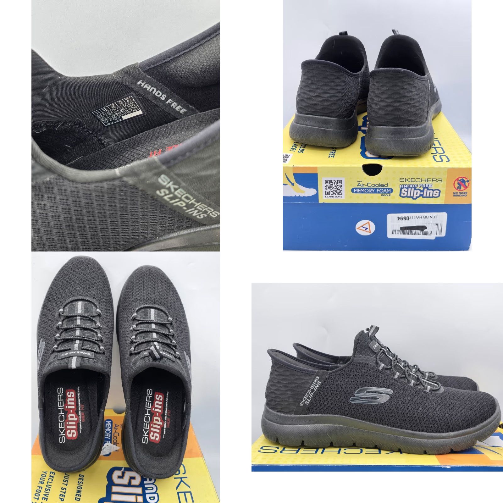 SKECHERS SKECHERS Man's Athleisure High Top Hands Free Slip Summits Black Sz 11 M Athletic Shoes Size US 11 / EU 44 - 8 Thumbnail
