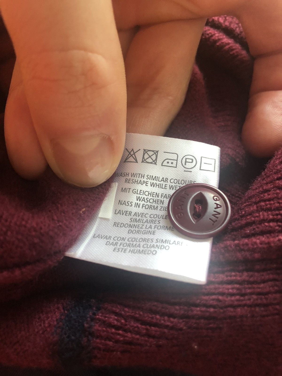 Gant × Vintage RARE GANT USA VINTAGE LAMBS WOOL CARDIGAN SWEATER Size US S / EU 44-46 / 1 - 5 Thumbnail