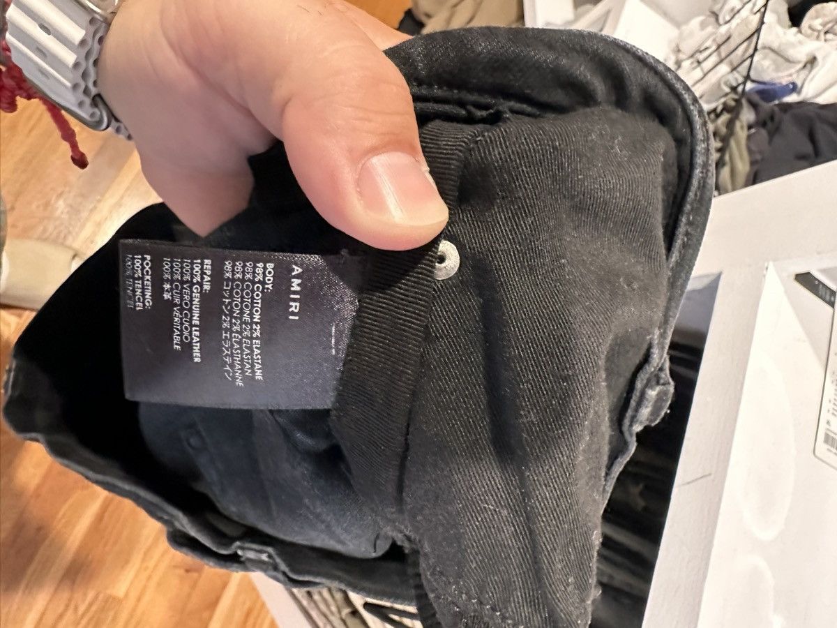 Amiri Amiri Black Biker Thrasher Jean Size US 32 / EU 48 - 12 Thumbnail
