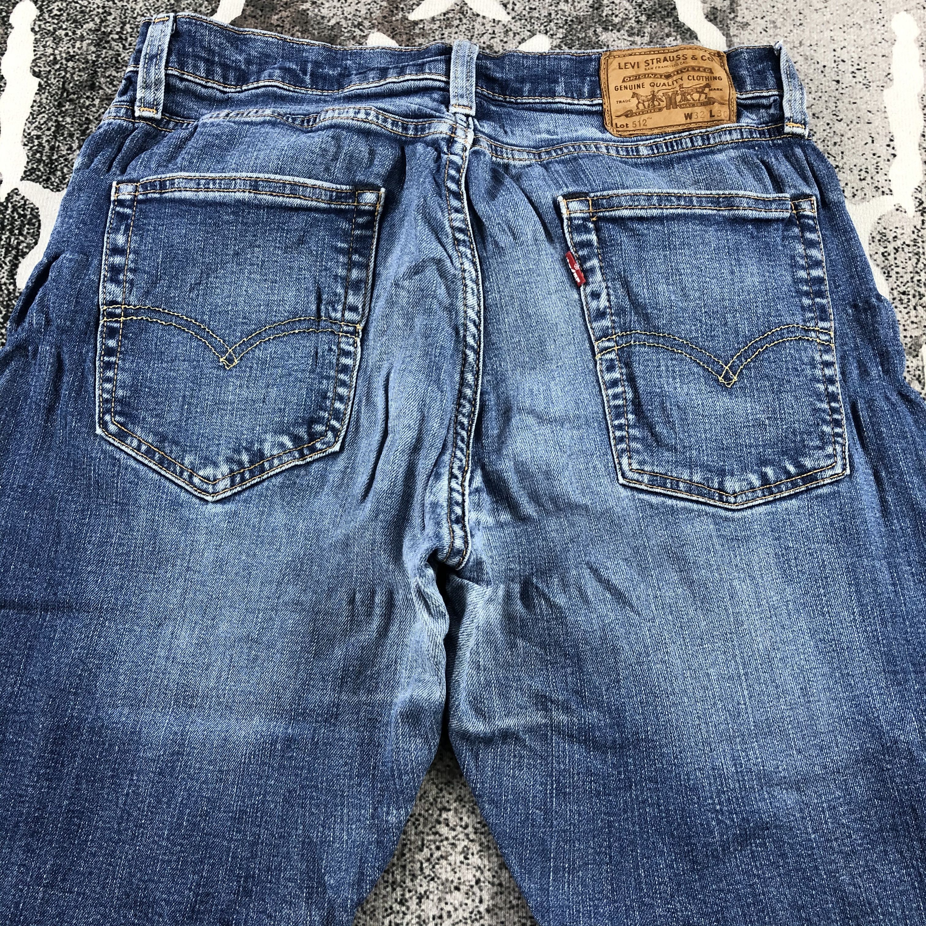Levi's Vintage Levis 512 Jeans Blue Wash Denim KJ874 Size US 32 / EU 48 - 4 Thumbnail