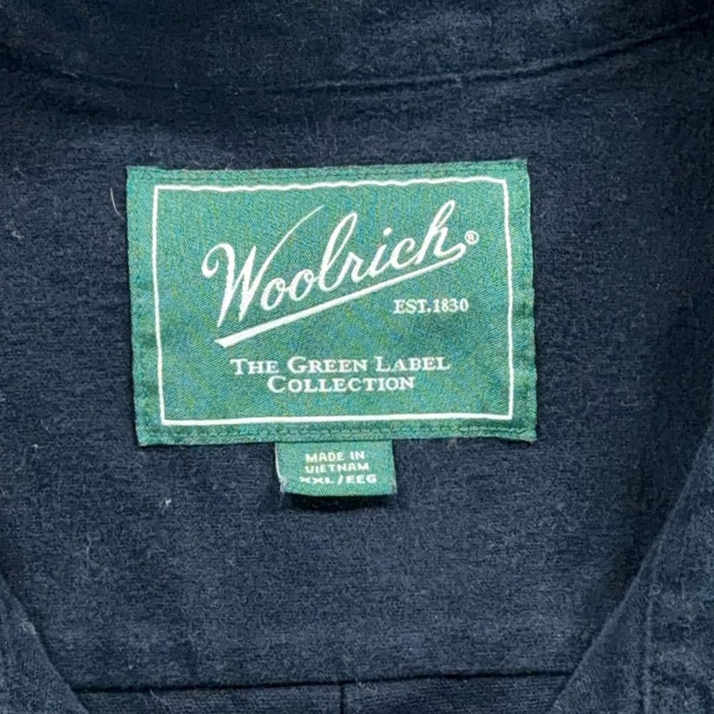 Vintage Woolrich Shirt Adult 2XL Blue Cotton Flannel Chamois Outdoor Heritage Work Button-Up Long Sleeve Size US XXL / EU 58 / 5 - 4 Thumbnail