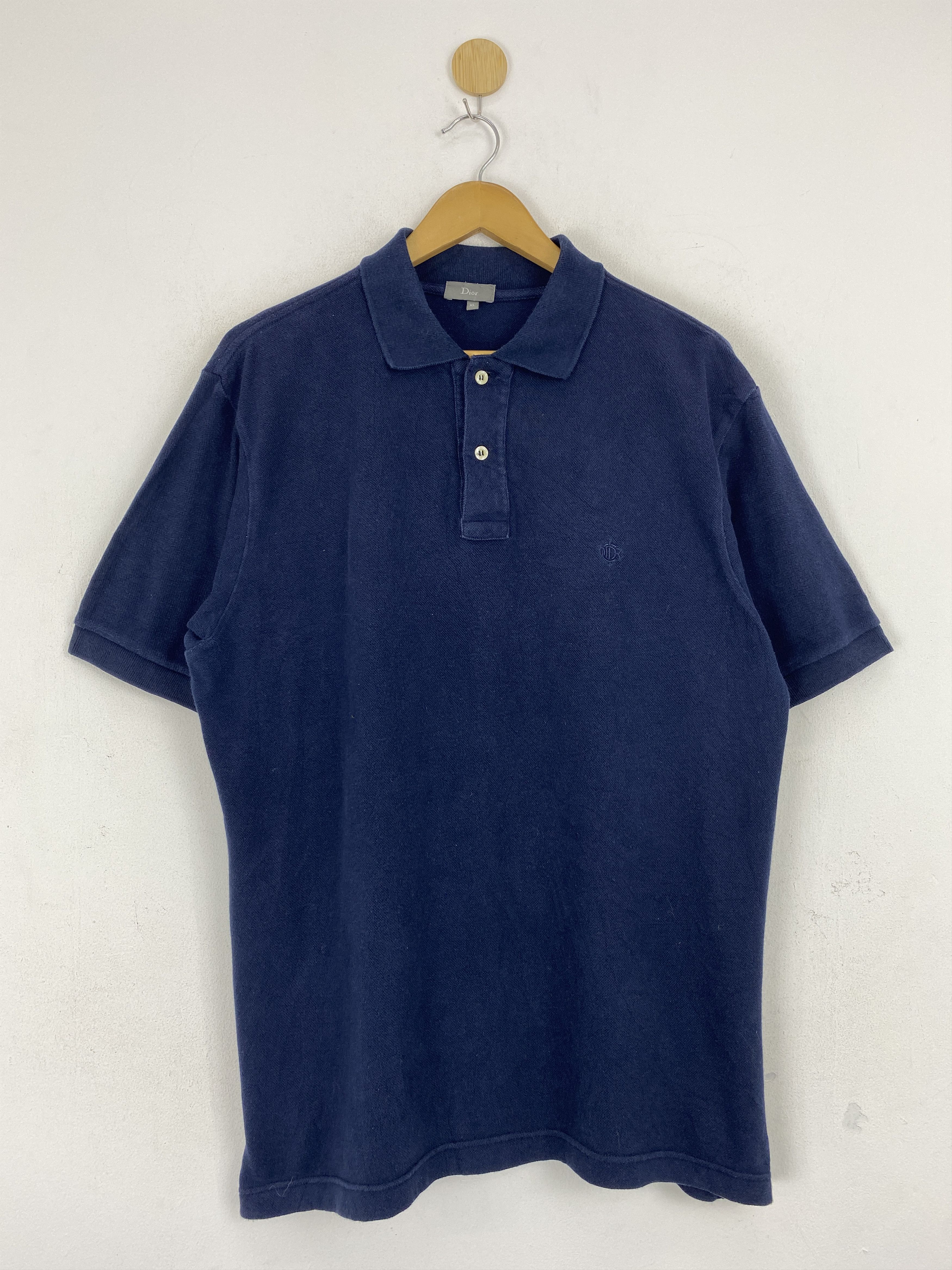 Dior Vintage Dior Plain Polo T Shirt TA0680 Size US XL / EU 56 / 4 - 1 Thumbnail