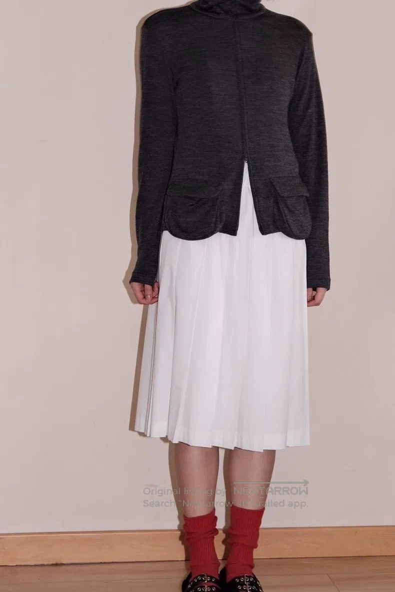 Comme des Garcons Comme Des Garcons size S White Pleated Skirt Size 23" - 2 Thumbnail