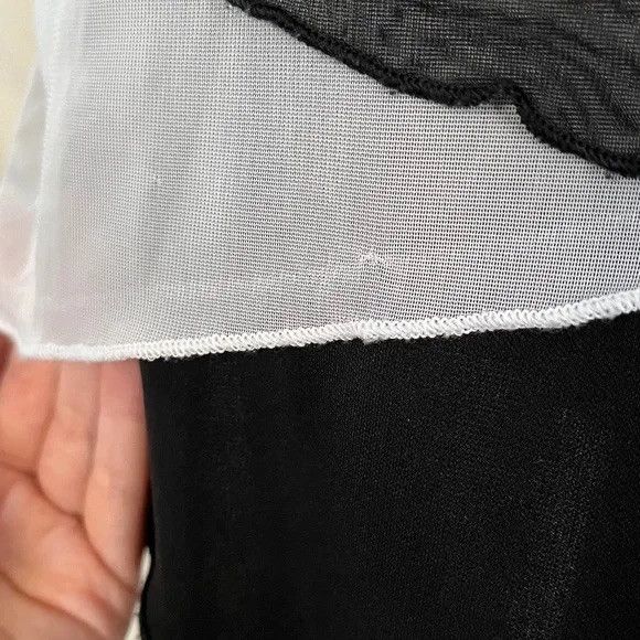 Other Vintage Vanity Black and White Mini Dress Small Size S / US 4 / IT 40 - 7 Thumbnail