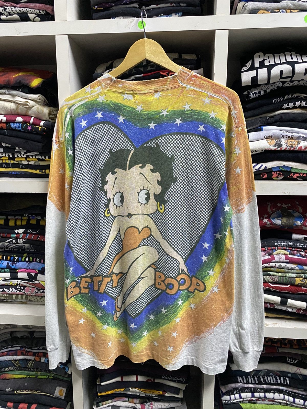 Cartoon Network × Vintage Vintage 90’s OP Betty Boop Shirt Size US L / EU 52-54 / 3 - 2 Thumbnail