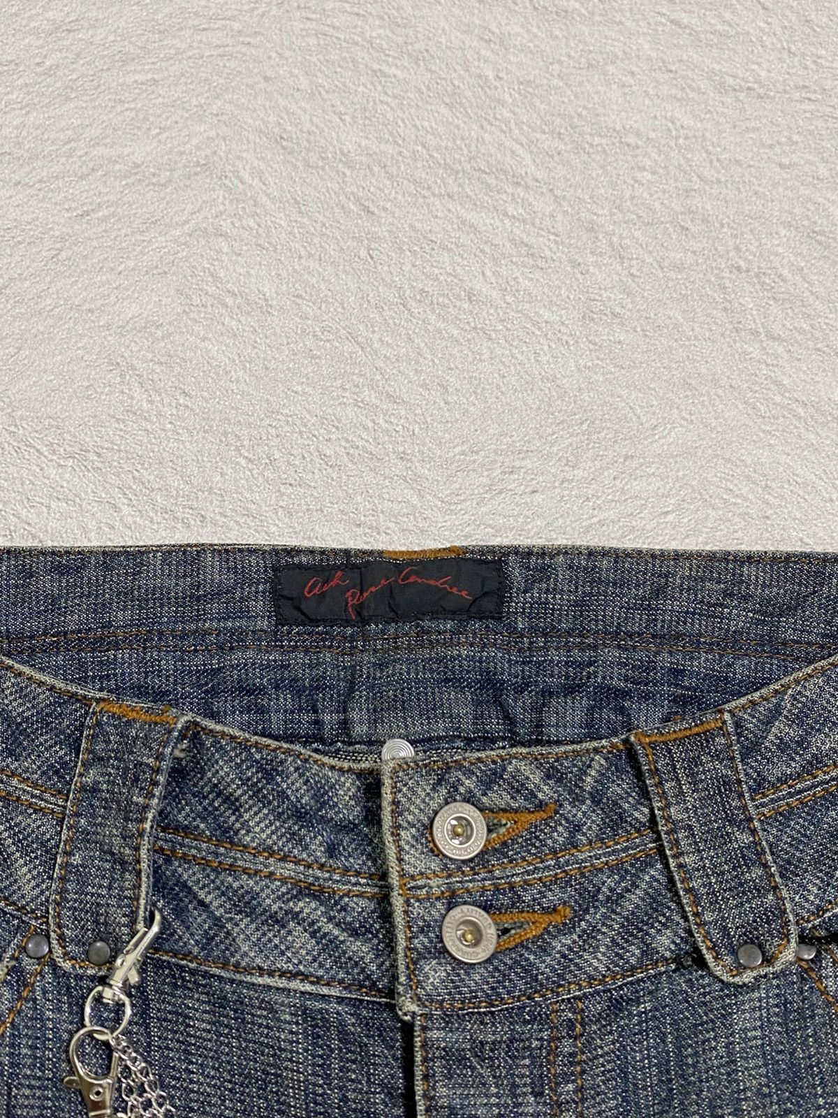 Japanese Brand SICK💰 A.R.C Flared Distresssed Jeans Size US 29 - 7 Thumbnail