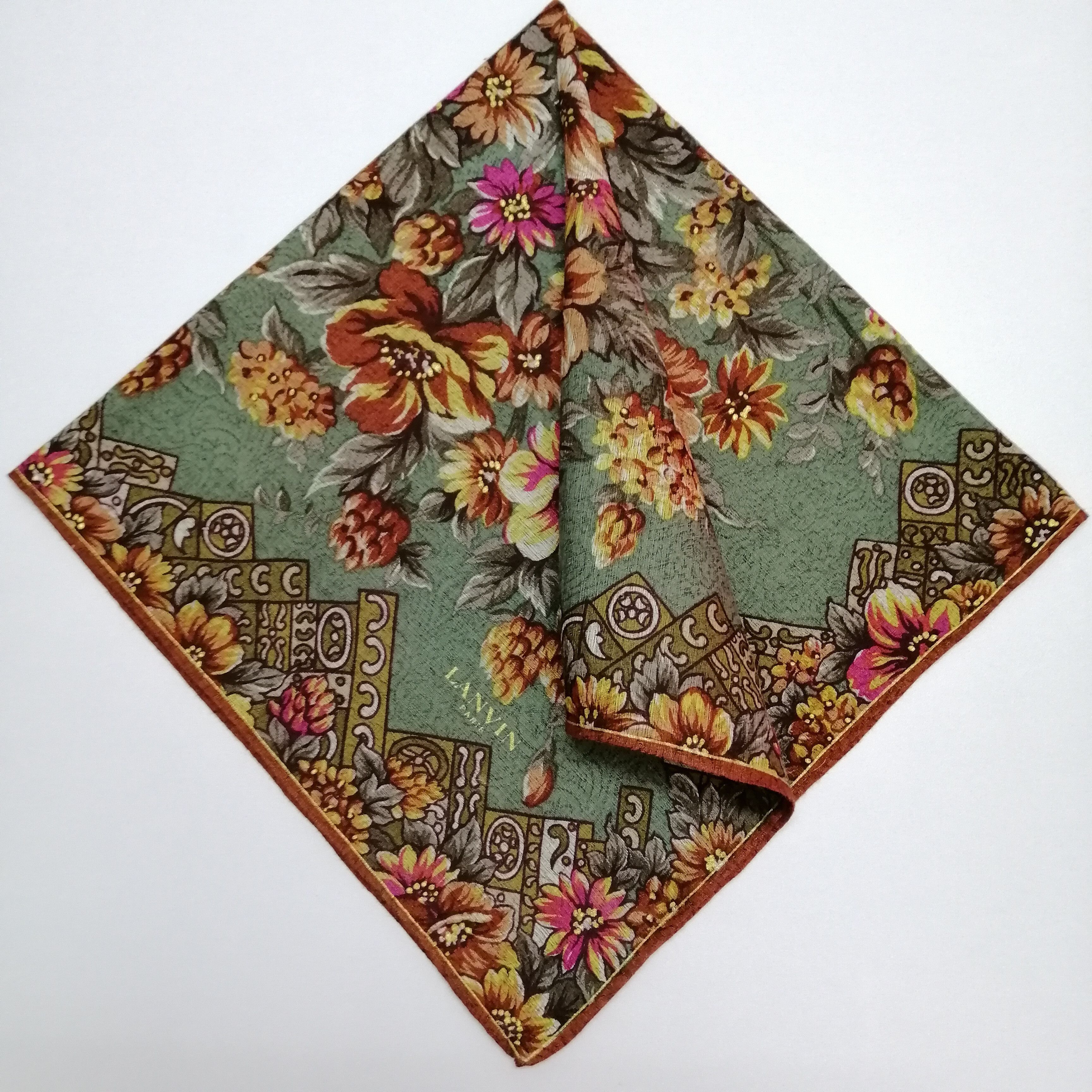 Lanvin × Vintage Lanvin Handkerchief/Neckerchief/Scarves-KD1209 Size ONE SIZE - 1 Thumbnail