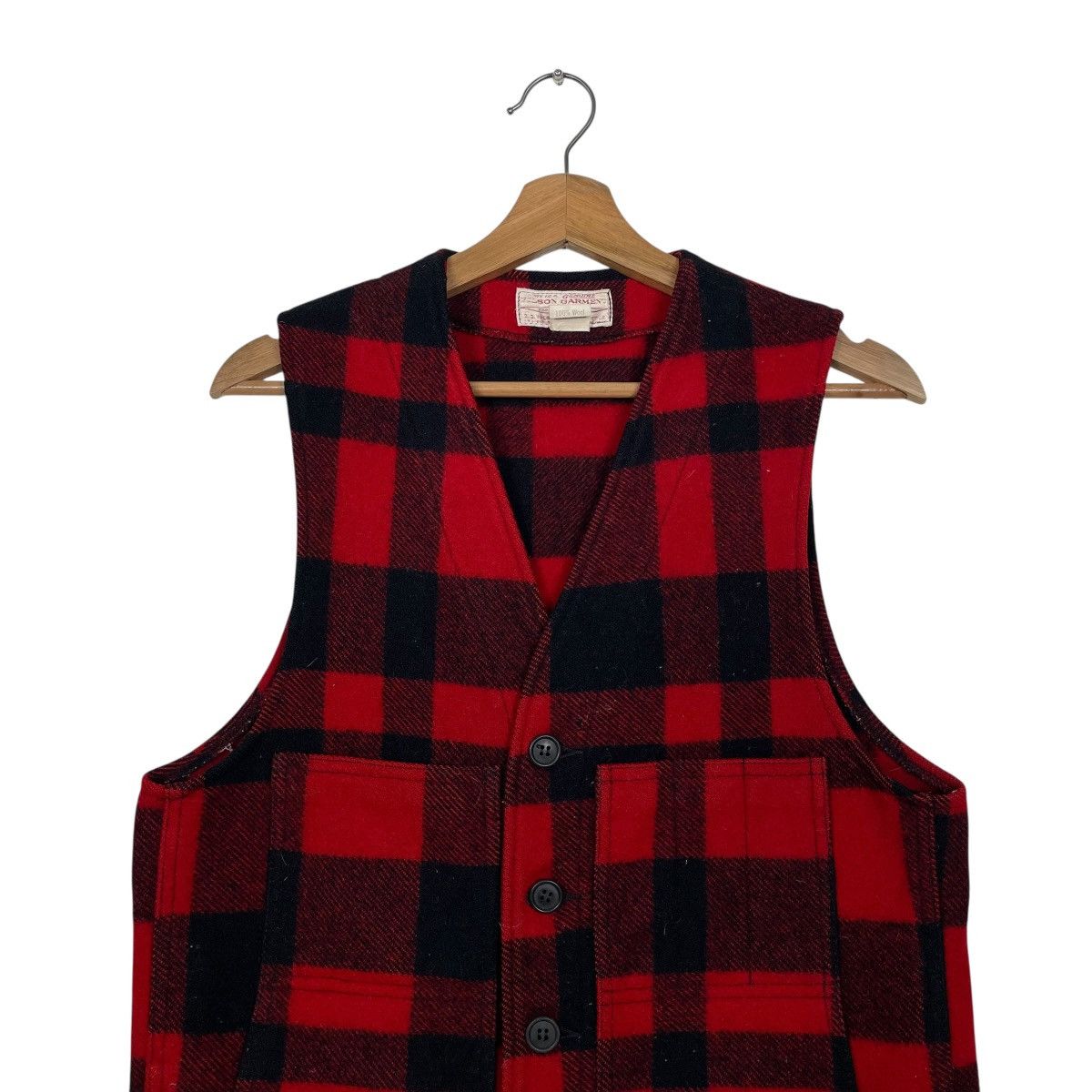 Filson Vintage 80s Filson Mackinaw Tartan Vest Size US S / EU 44-46 / 1 - 2 Thumbnail