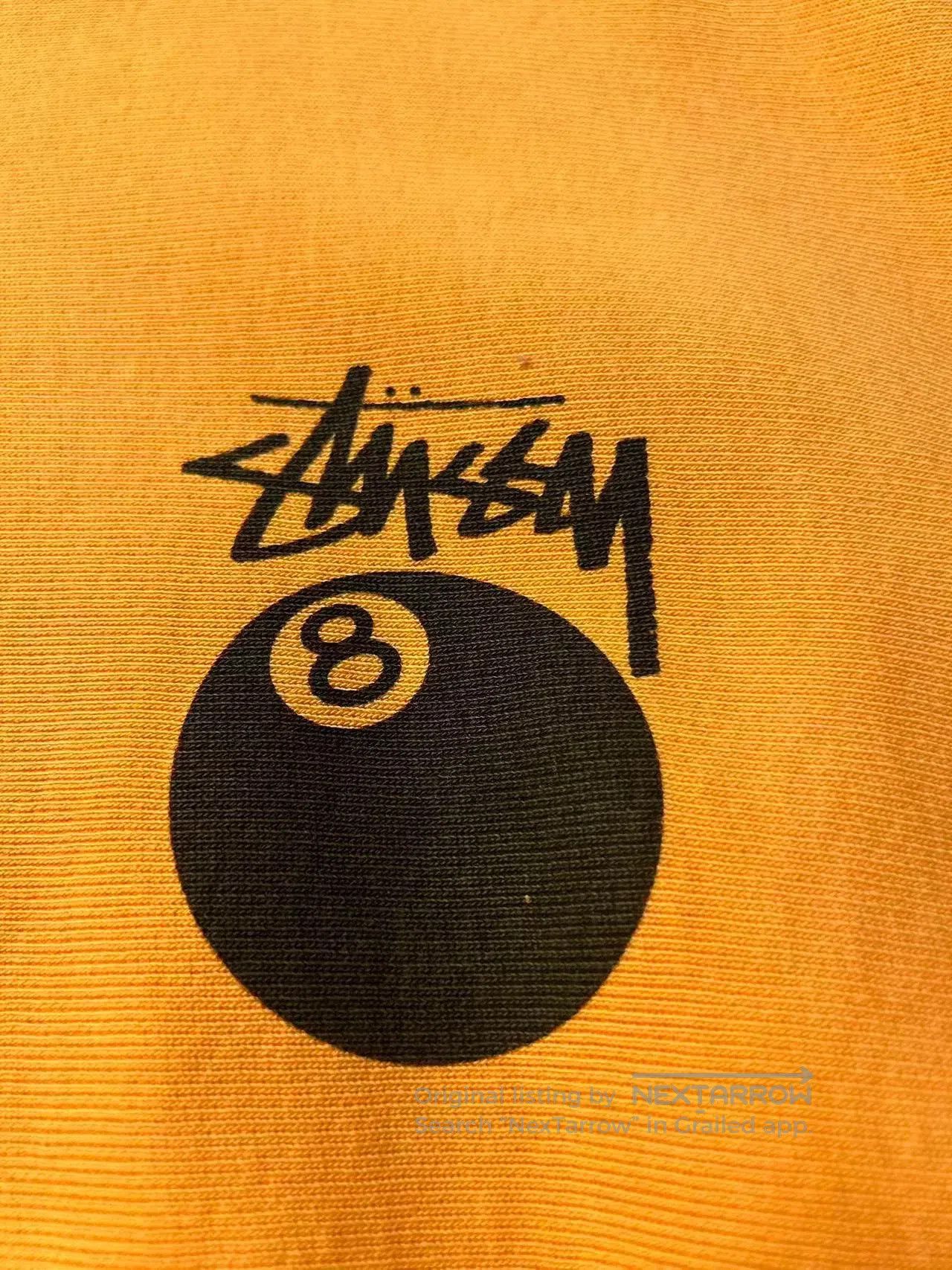 Stussy Stussy 8 Ball Print Orange Crewneck. Size US L / EU 52-54 / 3 - 3 Thumbnail