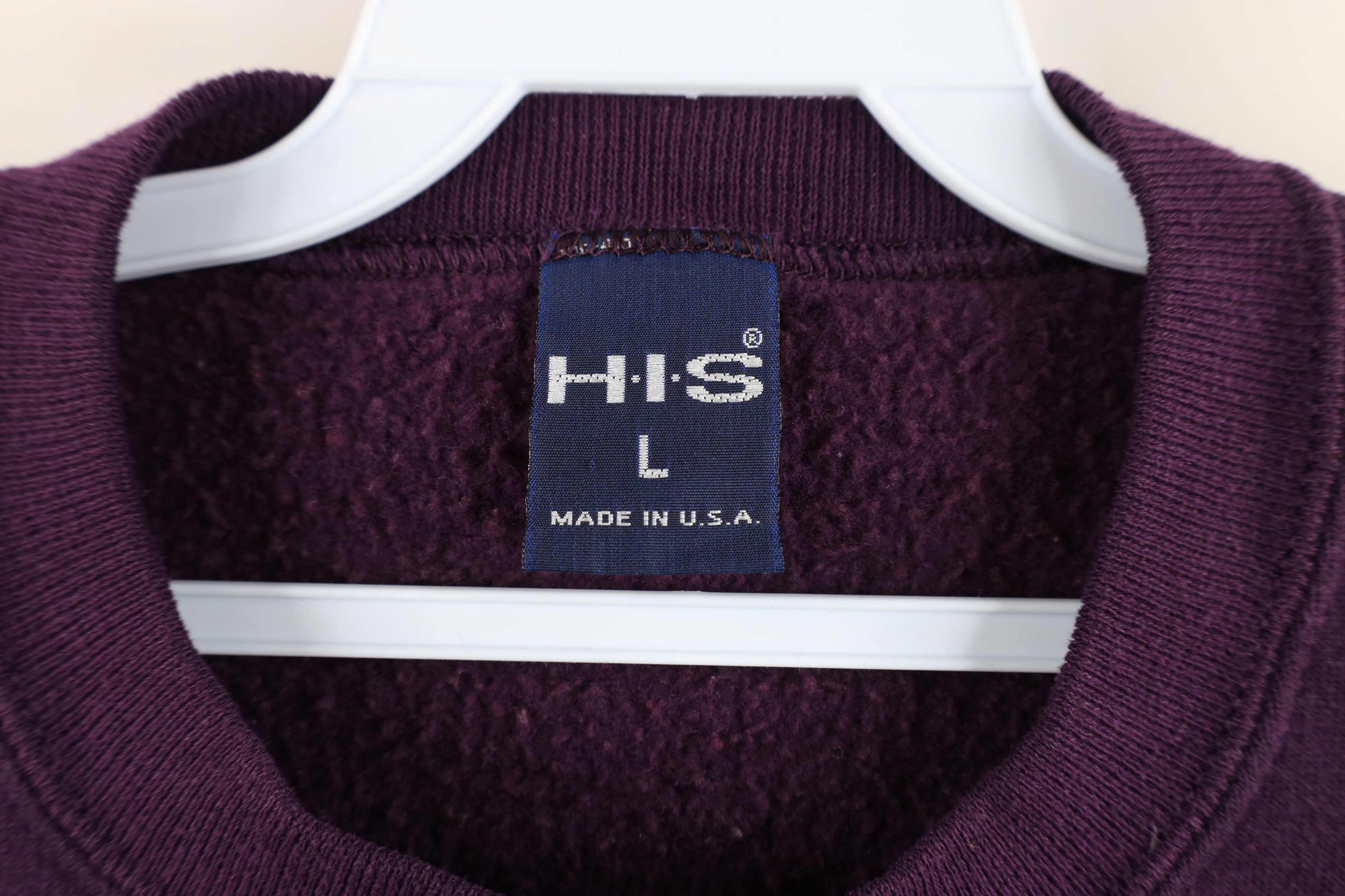 Vintage Vintage 90s Streetwear Crewneck Sweatshirt Eggplant USA Size US L / EU 52-54 / 3 - 4 Thumbnail