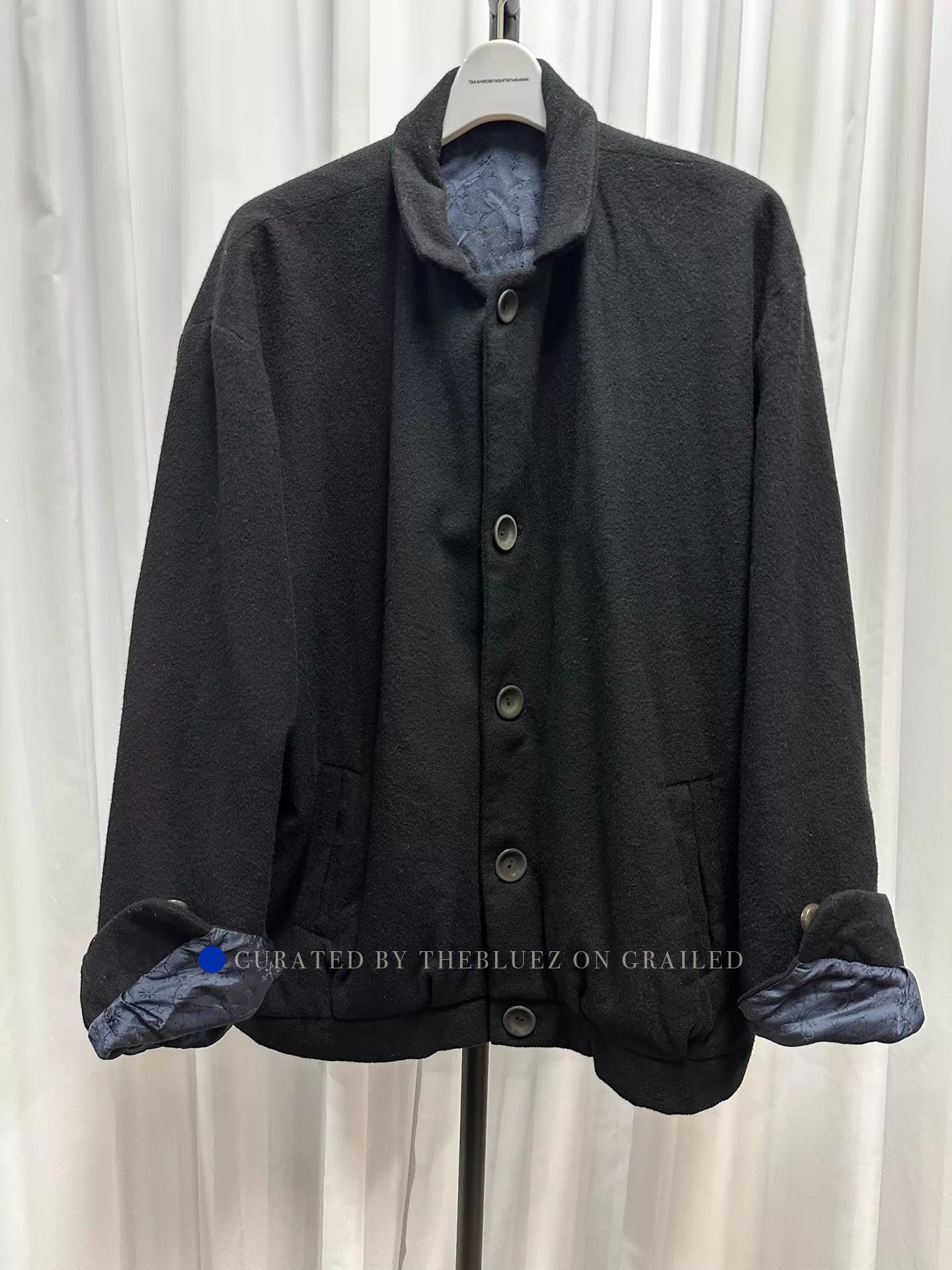 Geoffrey B. Small Hand-Dyed Cashmere Jacket in Black Size US S / EU 44-46 / 1 - 1 Thumbnail