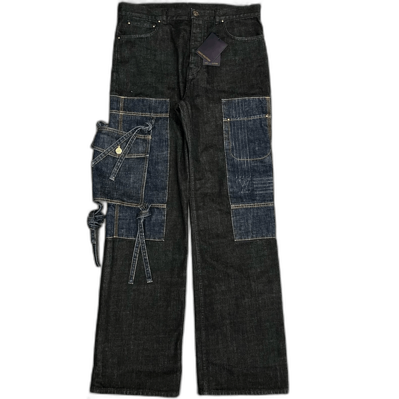 Louis Vuitton Louis Vuitton Butterfly Tie Denim Pants Size US 33 - 1 Thumbnail