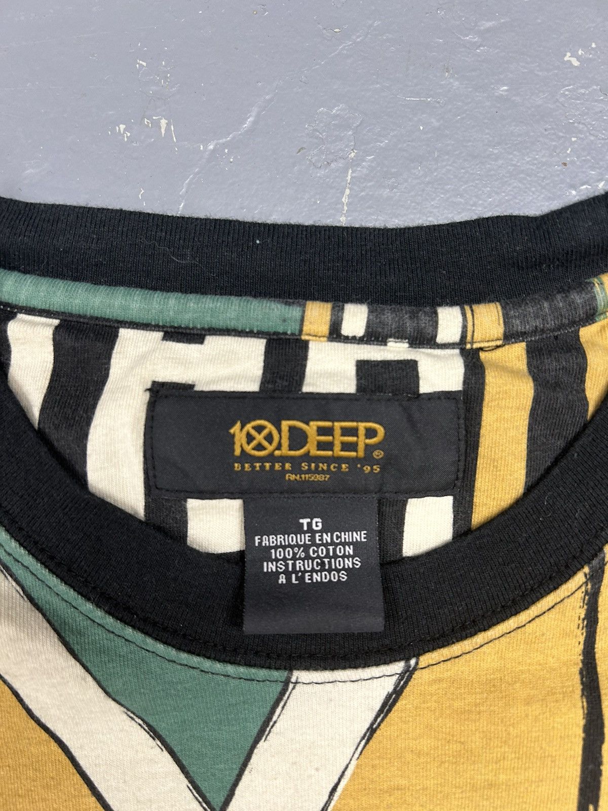 10 Deep × Vintage Crazy Vintage Y2K 10 Deep Graphic Art All Over Print T-Shirt Size US L / EU 52-54 / 3 - 2 Thumbnail