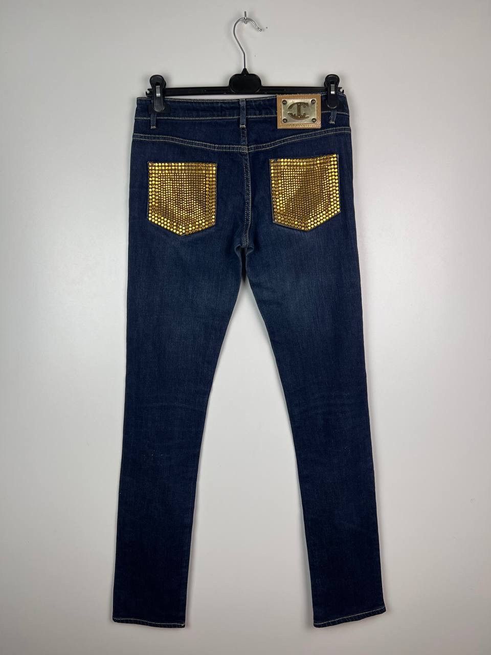 Just Cavalli Just Cavalli vintage gold stud embellished woman size 27 Size 27" / US 4 / IT 40 - 2 Thumbnail