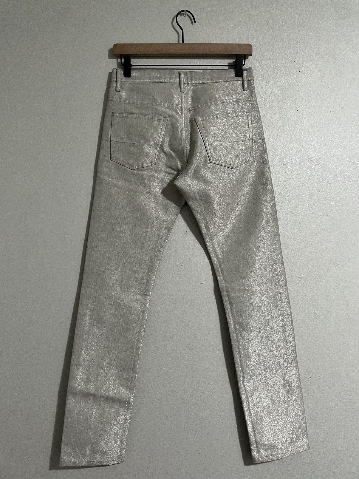 Dior Dior Homme SS07 White Glitter Jeans By Hedi Slimane | Grailed