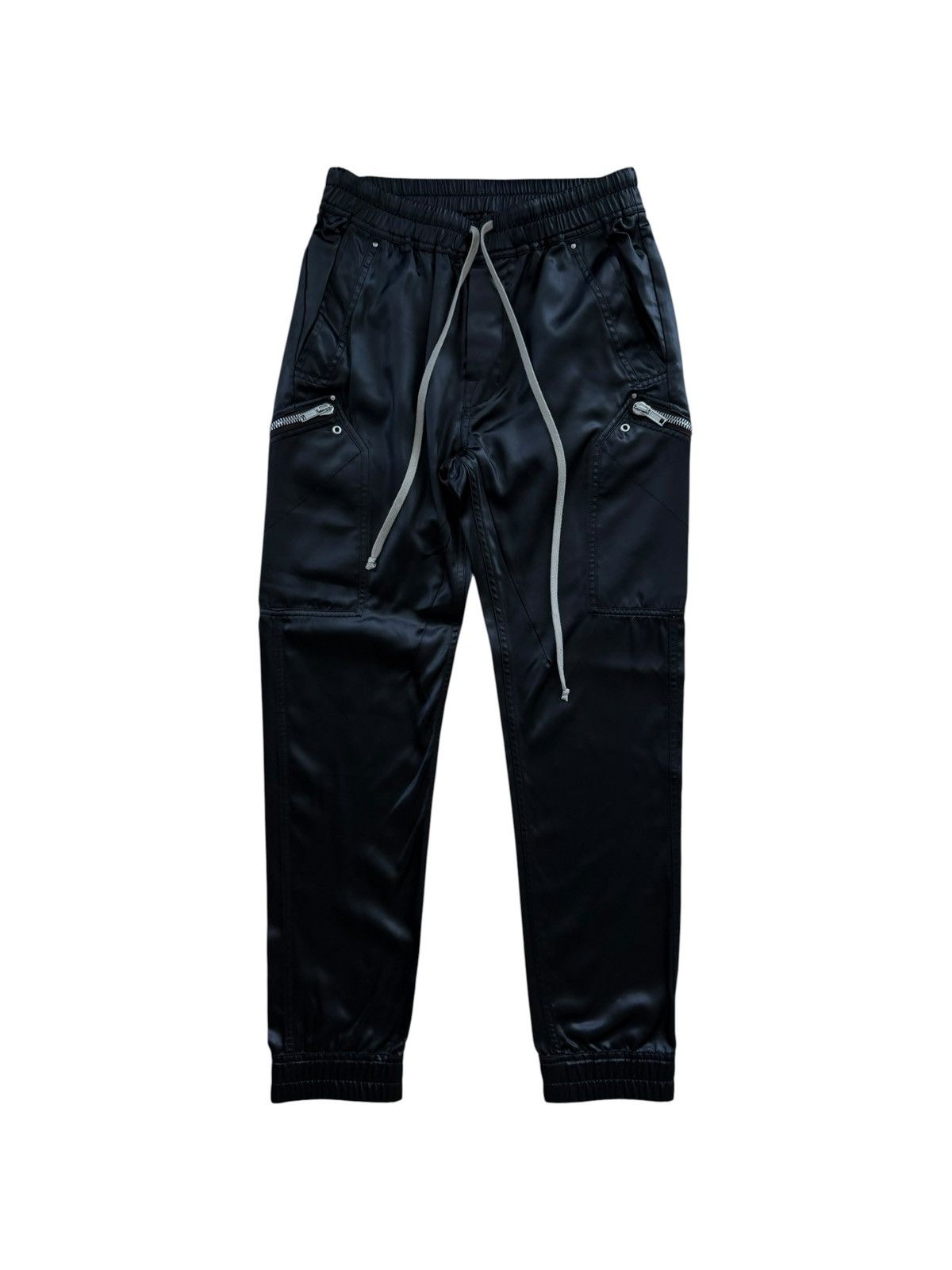 Rick Owens FW19 Larry Runway SuedeDrawstring Cargo Joggers Asap