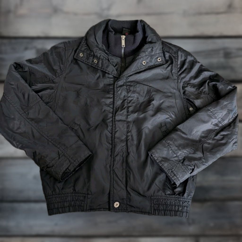 Zara Zara Man Young Collection Bomber Jacket Full Zip + Snap Lined Black Size M Regular Fit Size US M / EU 48-50 / 2 - 1 Thumbnail