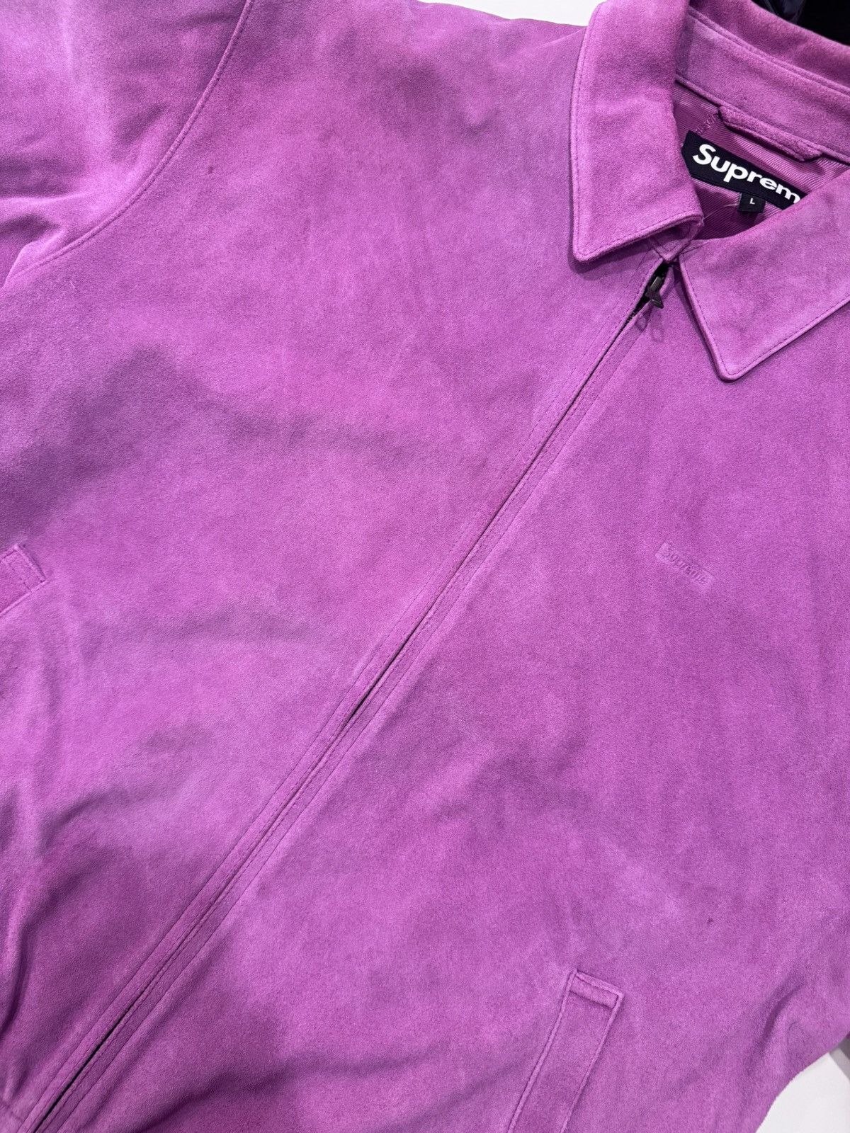 Supreme Dusty pink suede Supreme Herrington jacket ss21 Size US L / EU 52-54 / 3 - 6 Thumbnail