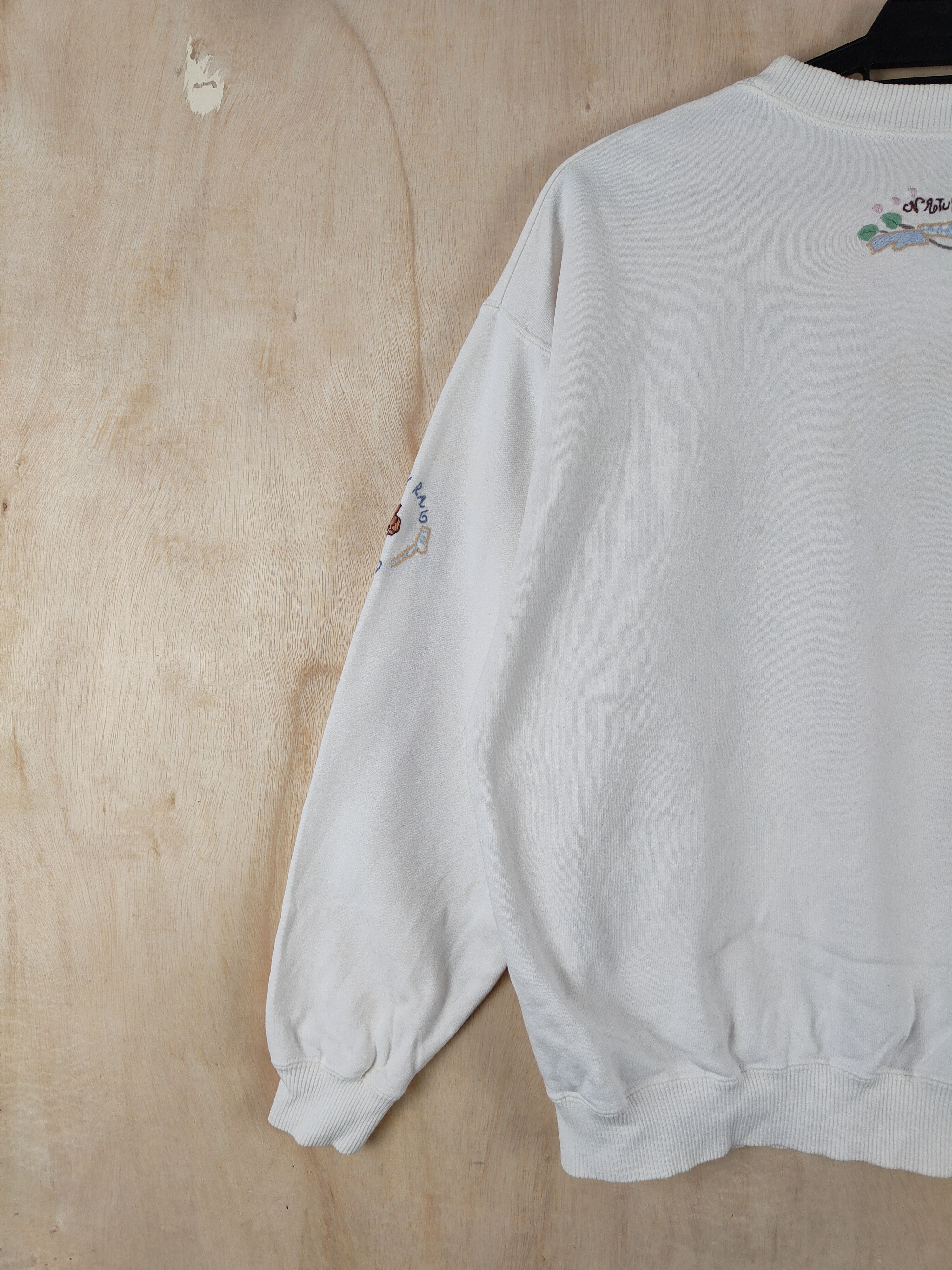 Japanese Brand × Vintage Japanese Brand art White Sweatshirts #S2640 Size M / US 6-8 / IT 42-44 - 12 Thumbnail