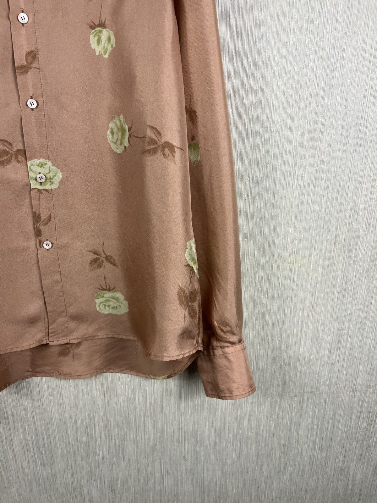 Marni Vintage Marni silk shirt full print white roses button up Size US M / EU 48-50 / 2 - 6 Thumbnail