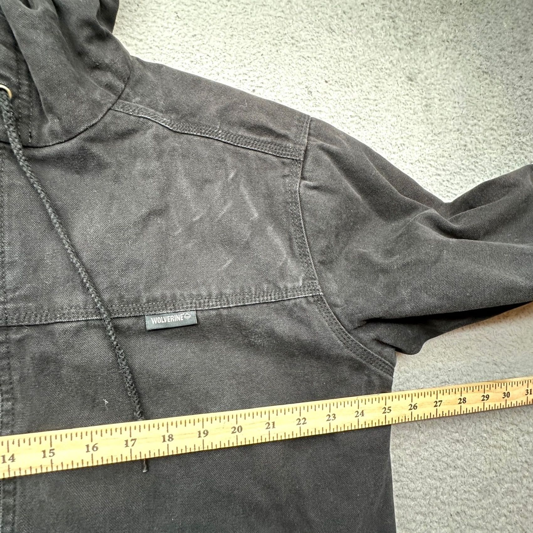 Vintage Wolverine Duck Canvas Sherpa Fleece Lined Full Zip Hoodie Jacket Mens Large Black Size US L / EU 52-54 / 3 - 4 Thumbnail