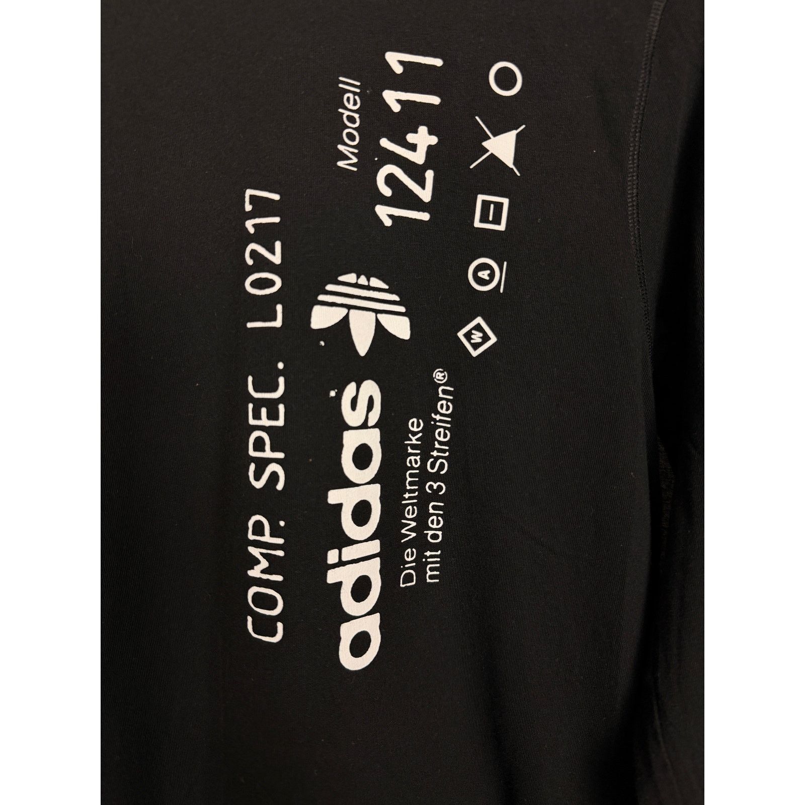 Alexander Wang Adidas x Alexander Wang L/S Black Graphic T 2017 Collab US S Size US S / EU 44-46 / 1 - 2 Thumbnail