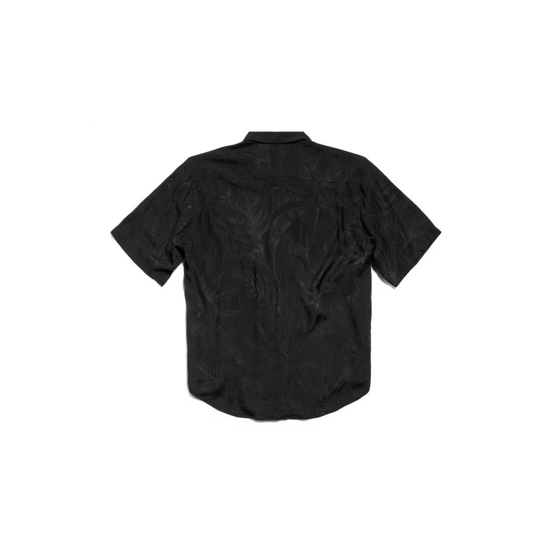 Balenciaga o1mt1gz0724 Short Sleeve Shirt in Black Size US M / EU 48-50 / 2 - 2 Thumbnail