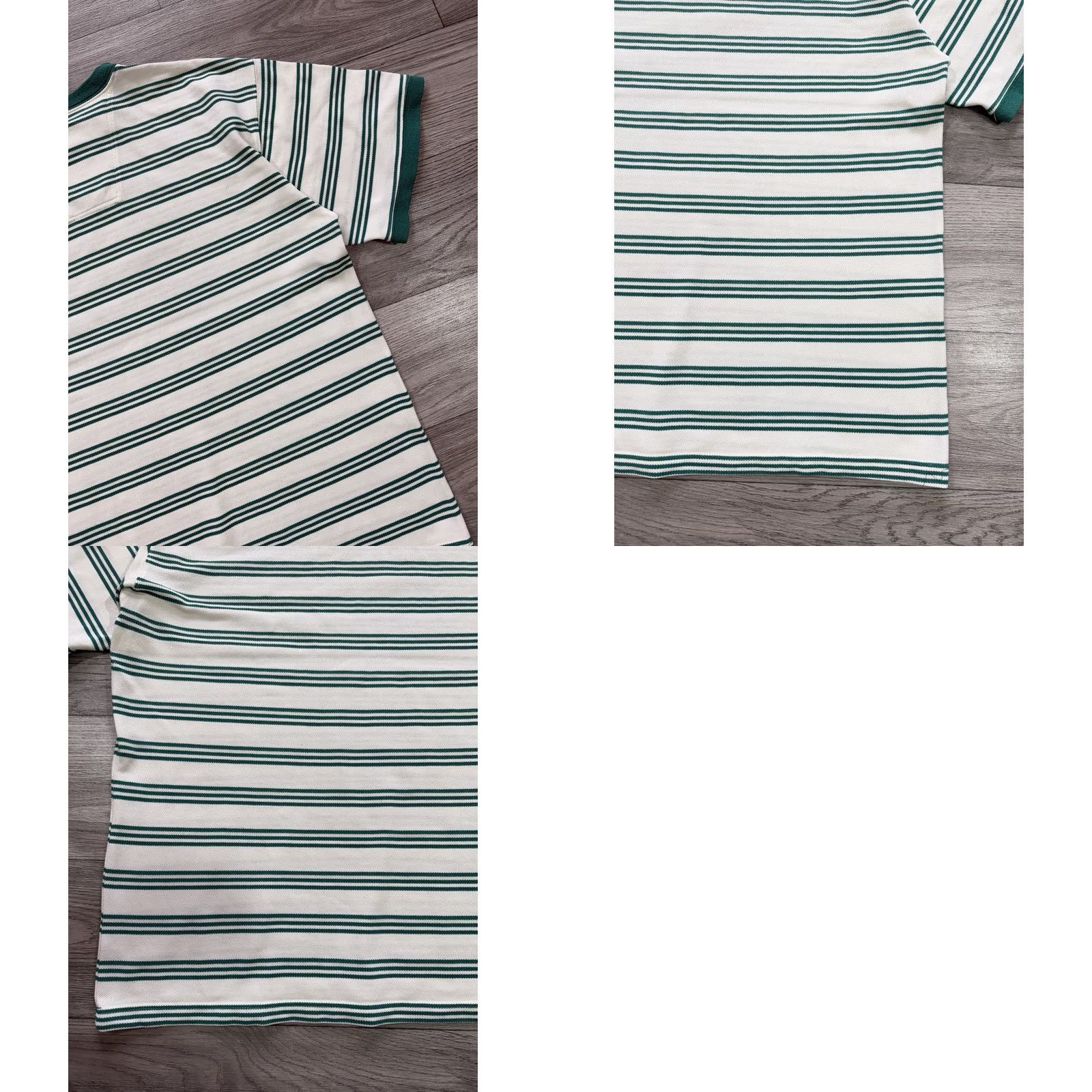 Adidas Adidas Equipment Vintage 90s Striped Short Sleeve T-Shirt White Green Size L Mens T-Shirt Size US L / EU 52-54 / 3 - 10 Thumbnail