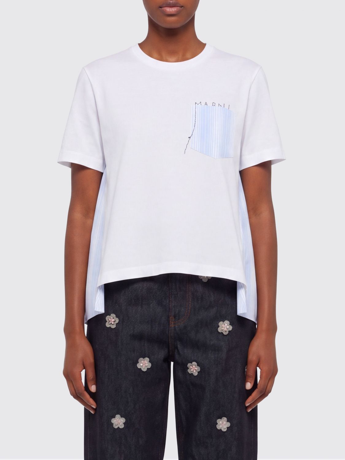 Marni Marni T-Shirt Woman Lilac Size XS / US 0-2 / IT 36-38 - 1 Thumbnail